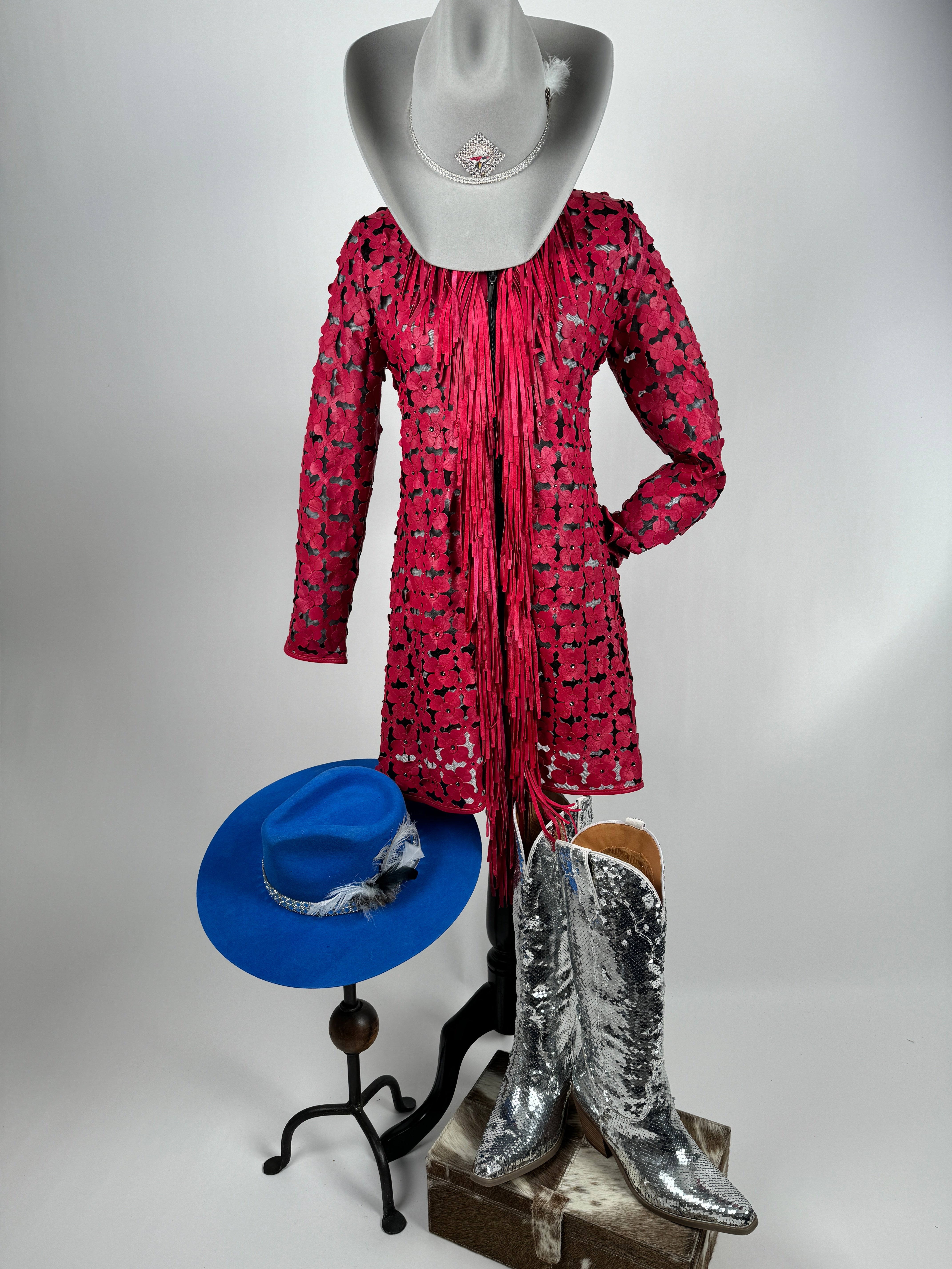 Long Sleeve Jacket with Front Fringe