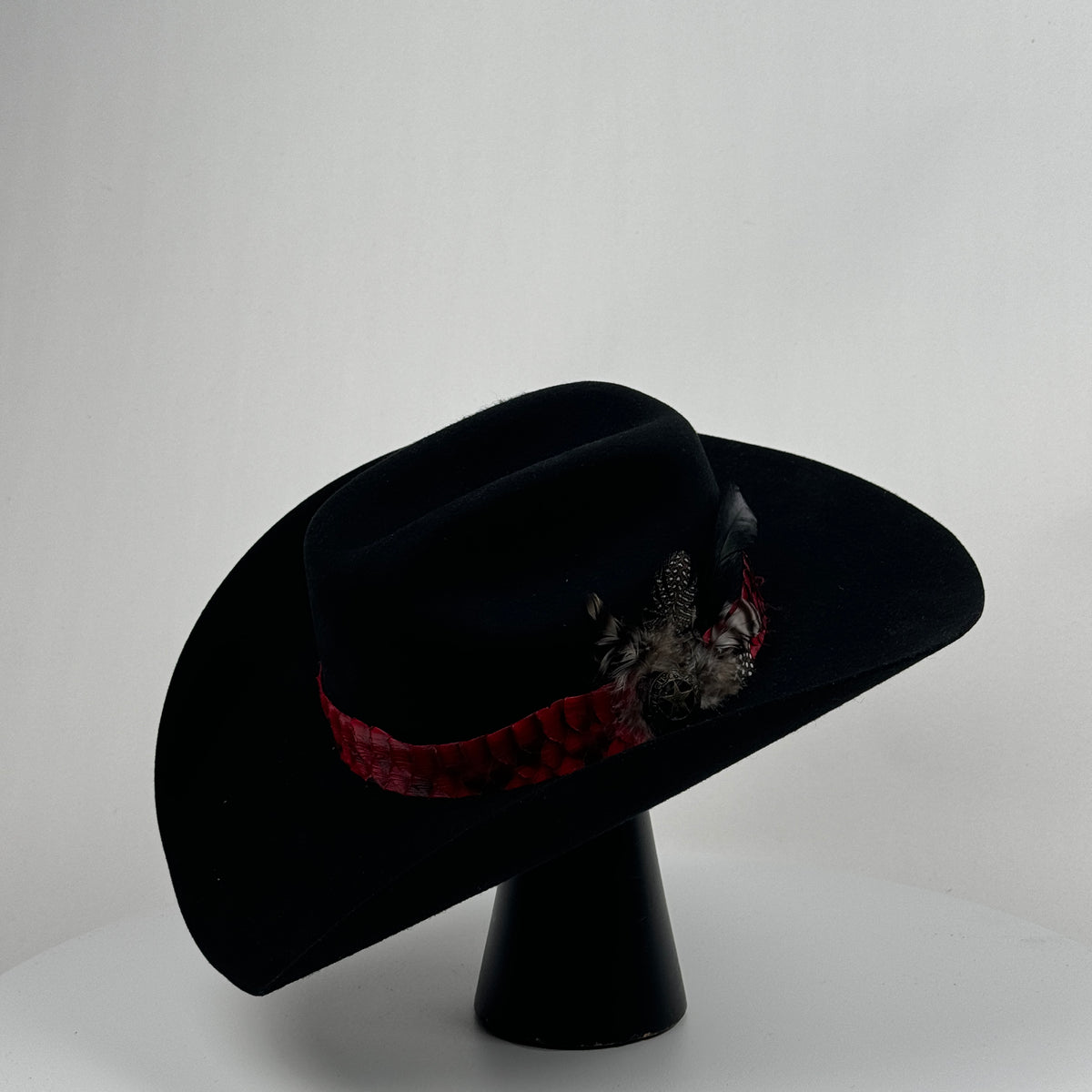 Python Cowboy Hat Exotic Red Python Band Cowboy Hat – Animo Hat & Apparel