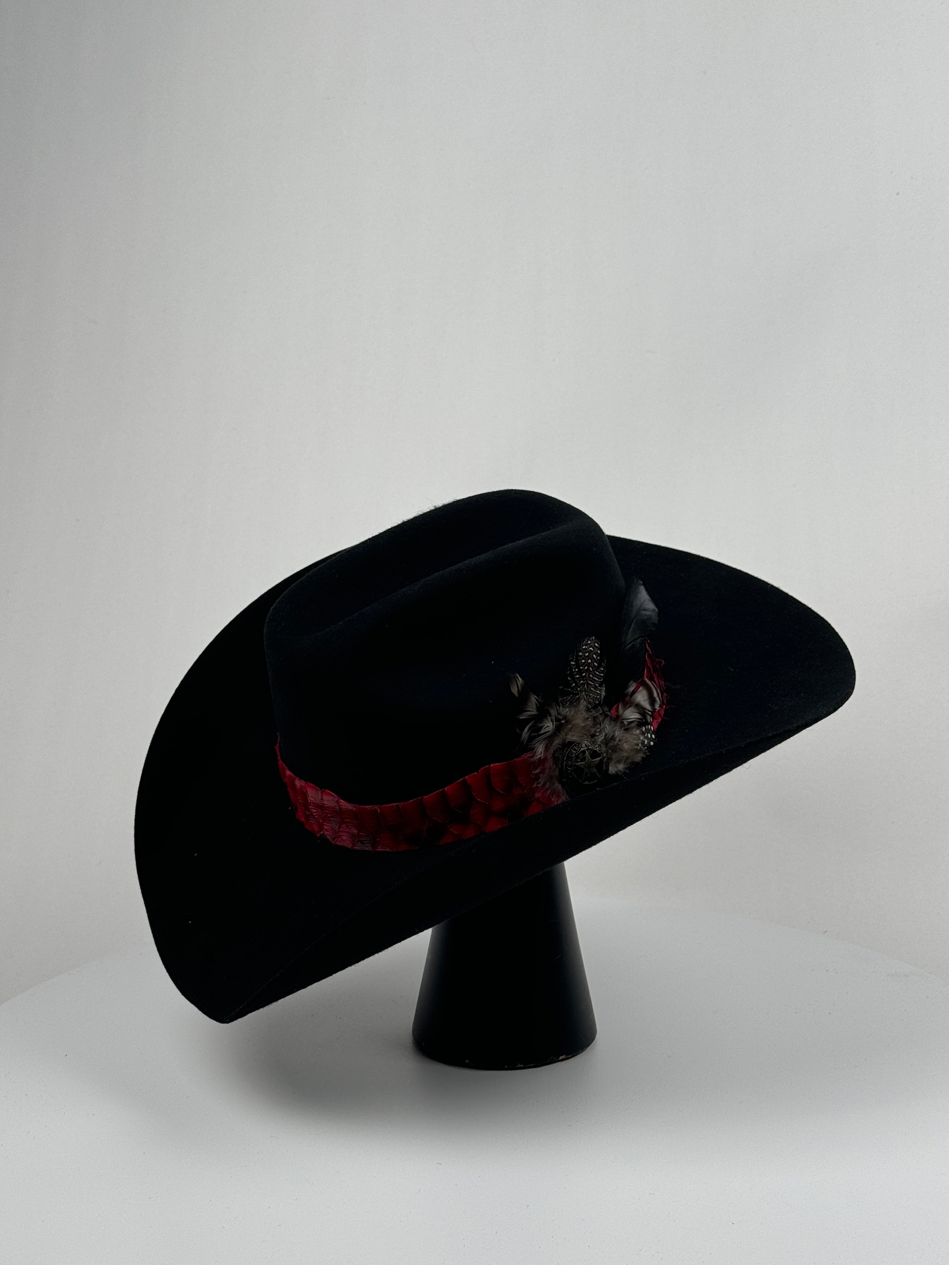 Exotic Red Python Band Cowboy Hat