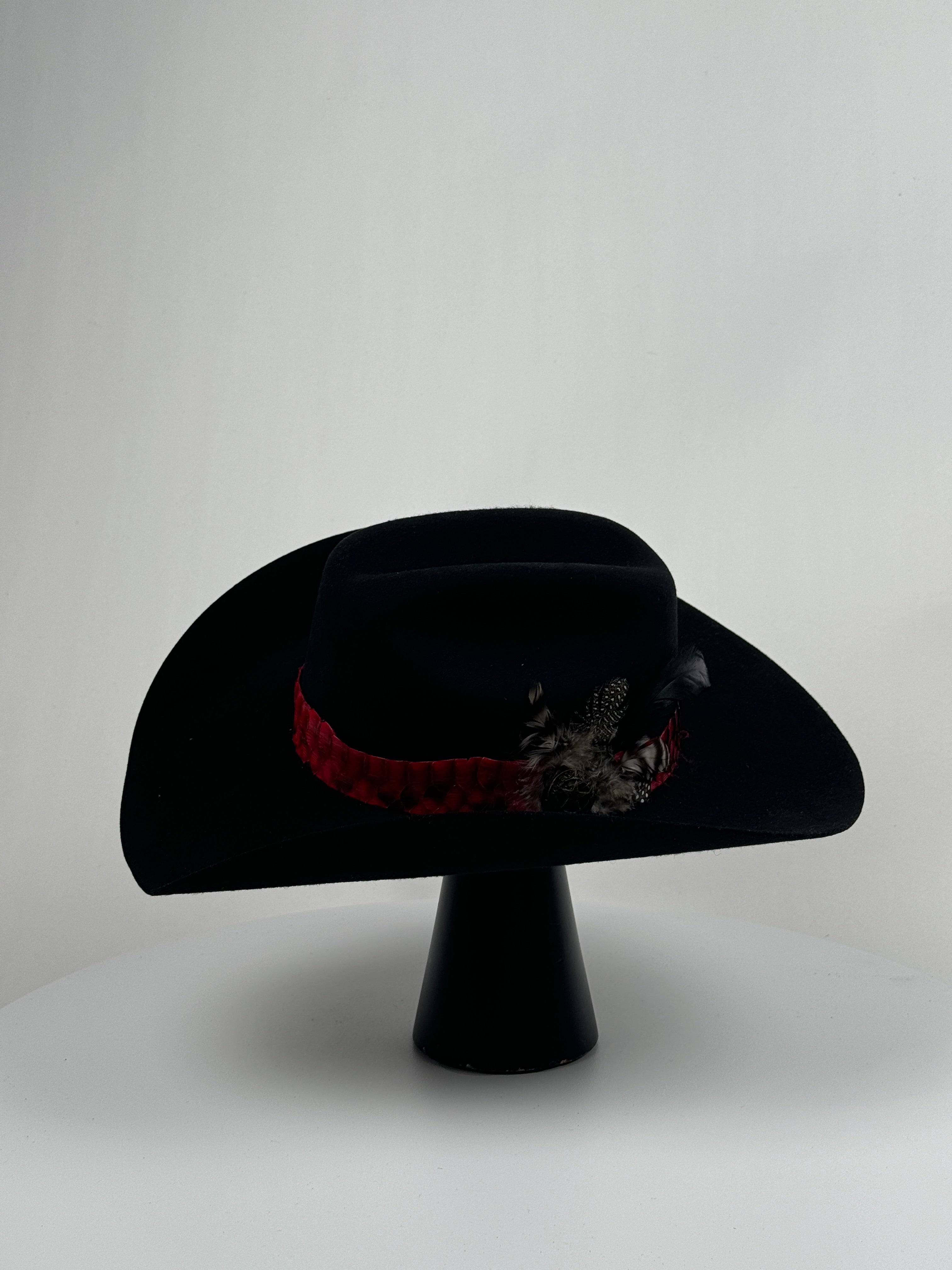 Exotic Red Python Band Cowboy Hat