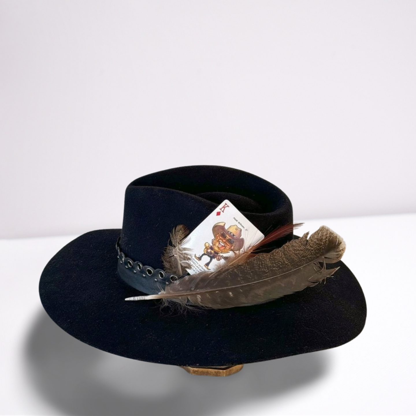 Twister Black Leather Band Rancher Hat