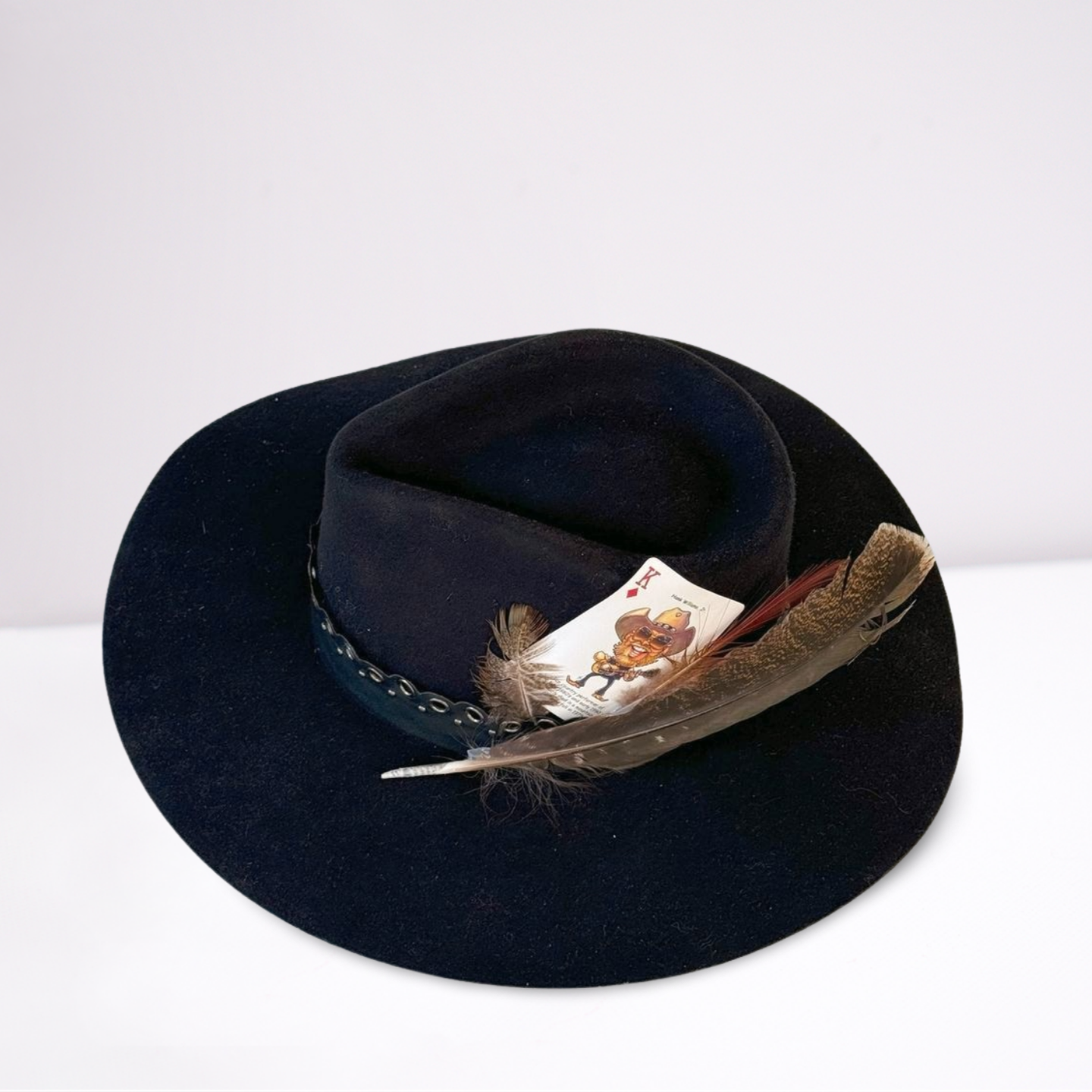 Twister Black Leather Band Rancher Hat