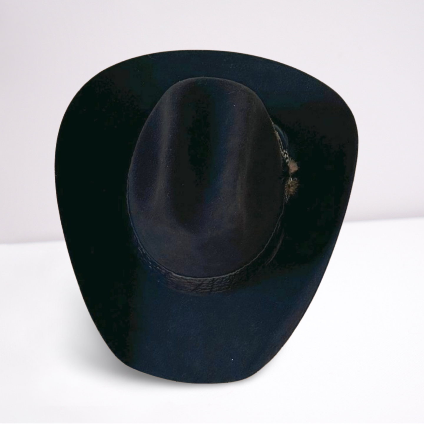 Black Embossed Leather Band Cowboy Hat