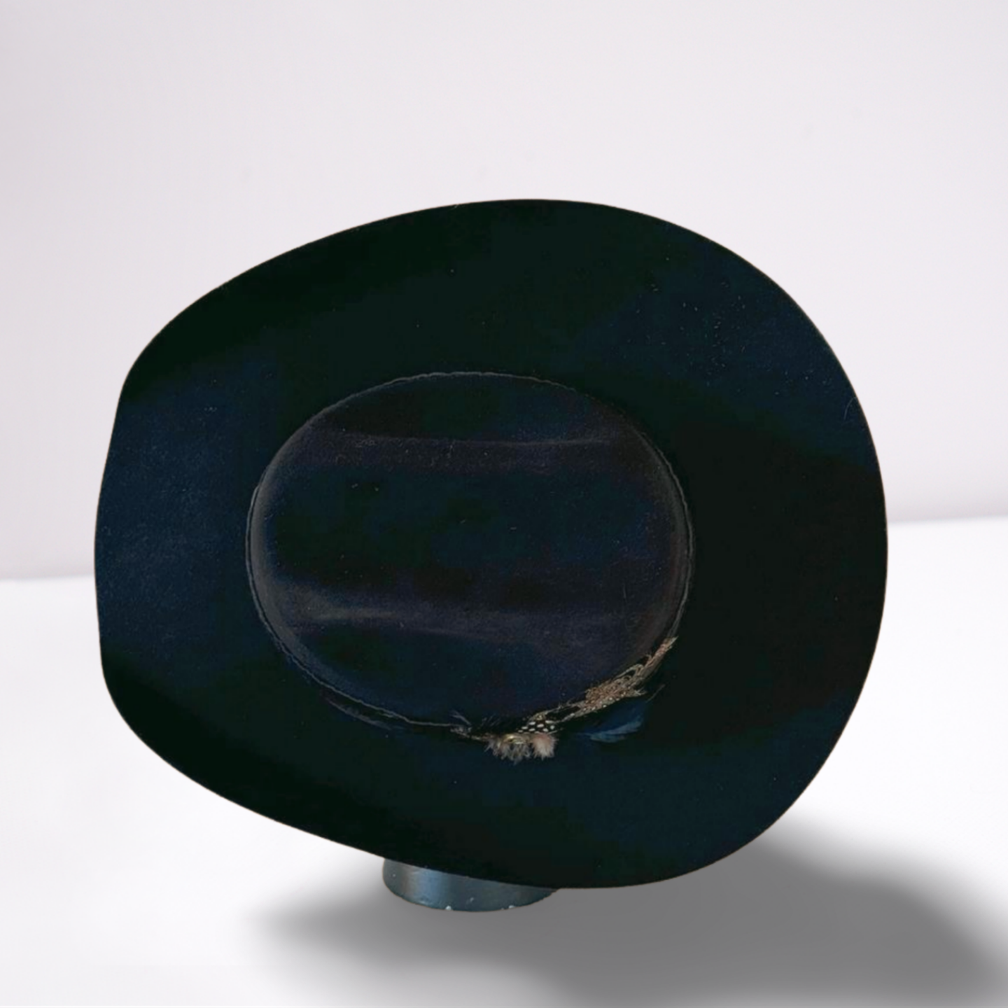 Black Embossed Leather Band Cowboy Hat