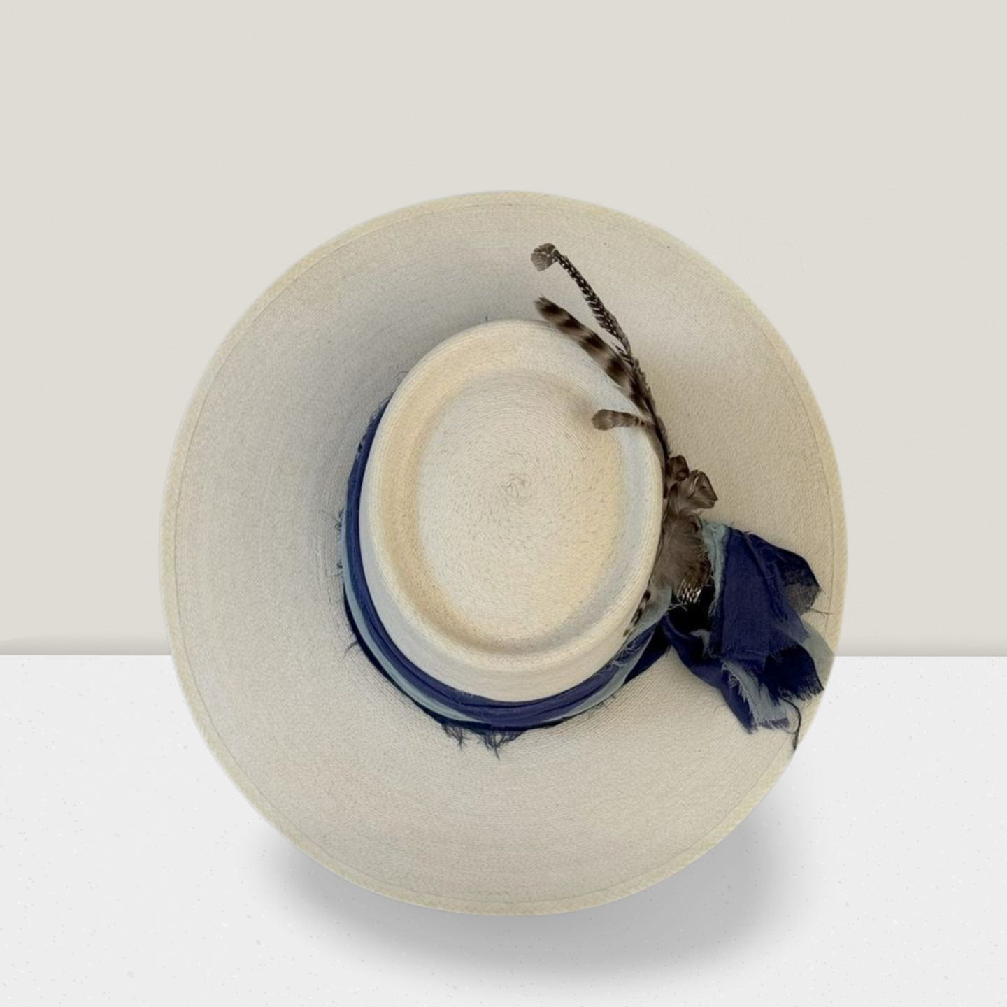 Atwood Blue/Navy Scarf Band Boater Hat