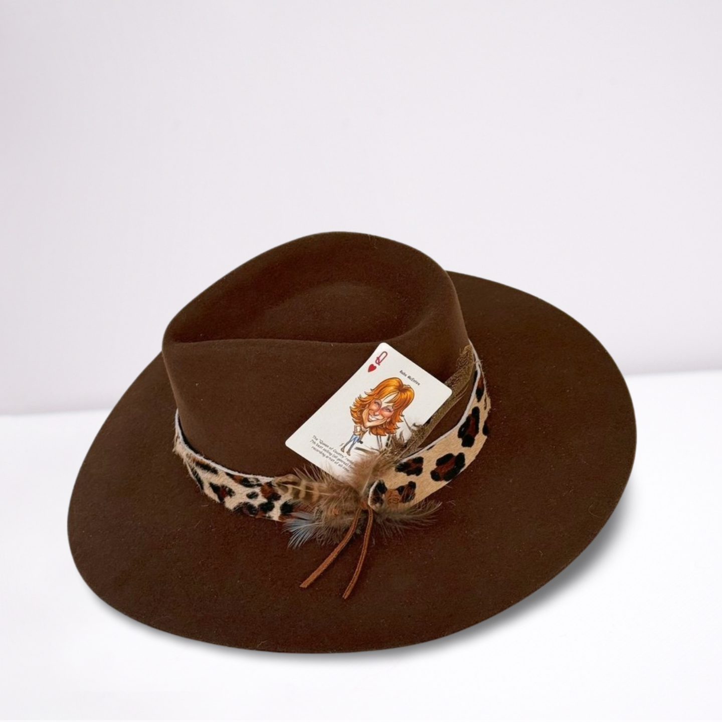 Twister Animal Print Leather Band Rancher Hat