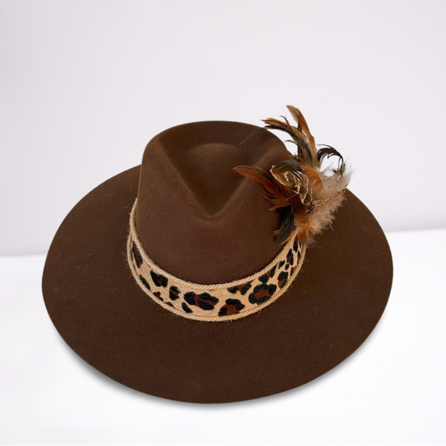Twister Animal Print Leather Band Shotgun Shell Rancher Hat