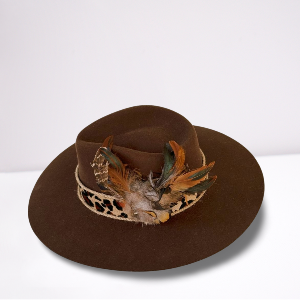 Twister Animal Print Leather Band Shotgun Shell Rancher Hat  display picture 3