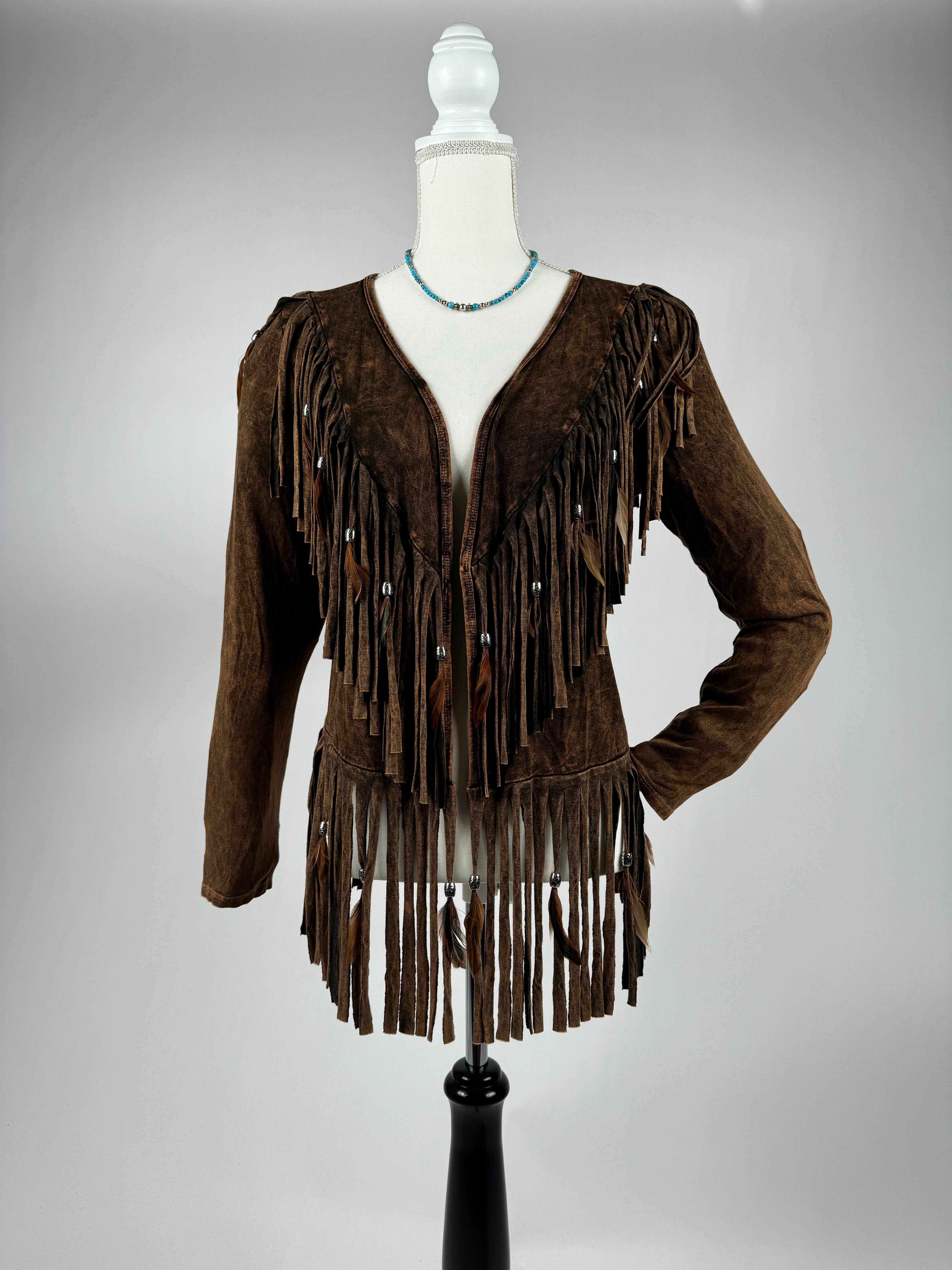 V-Back Feather Jacket