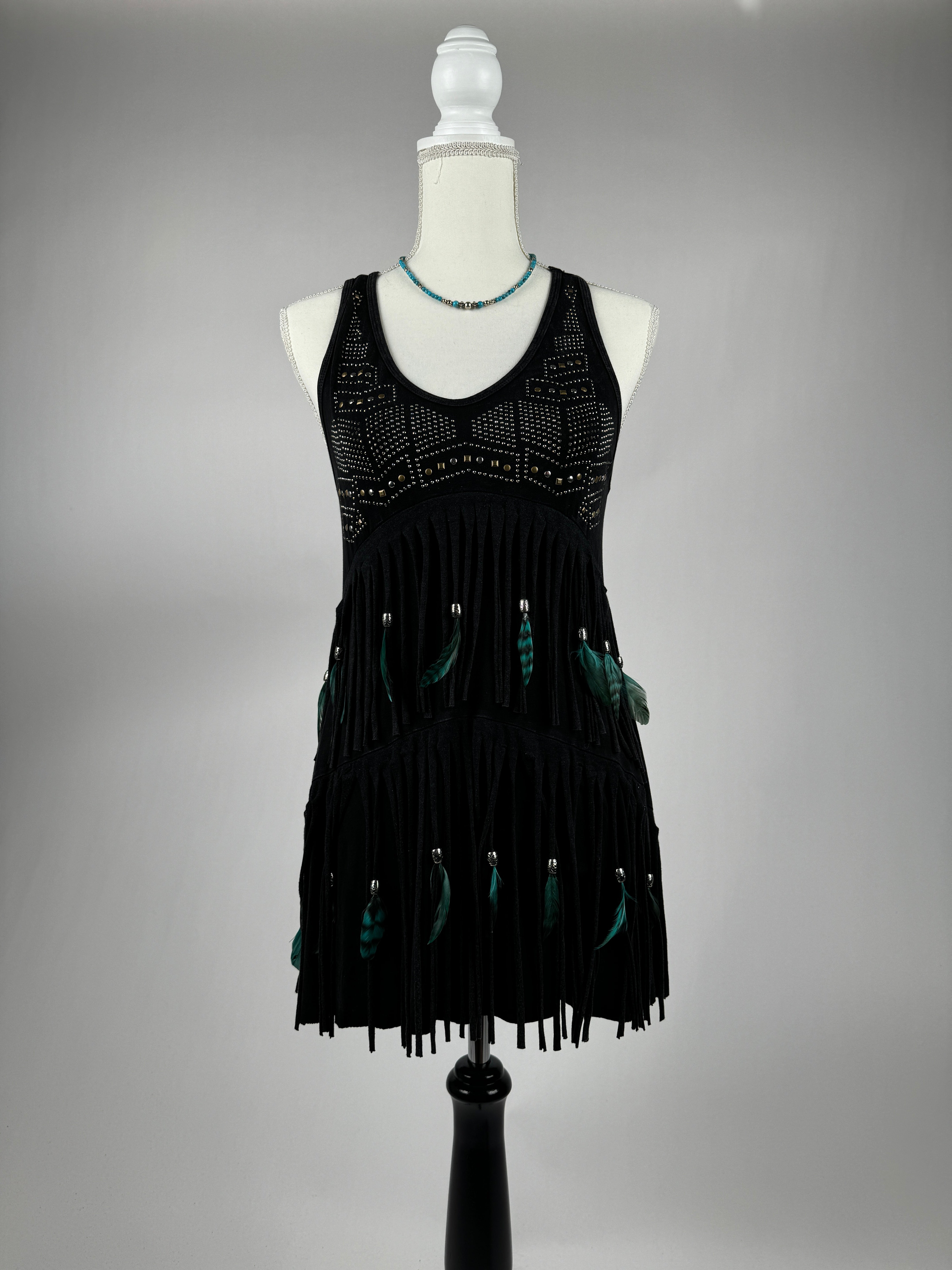 Tiered Fringe Sleeveless Top