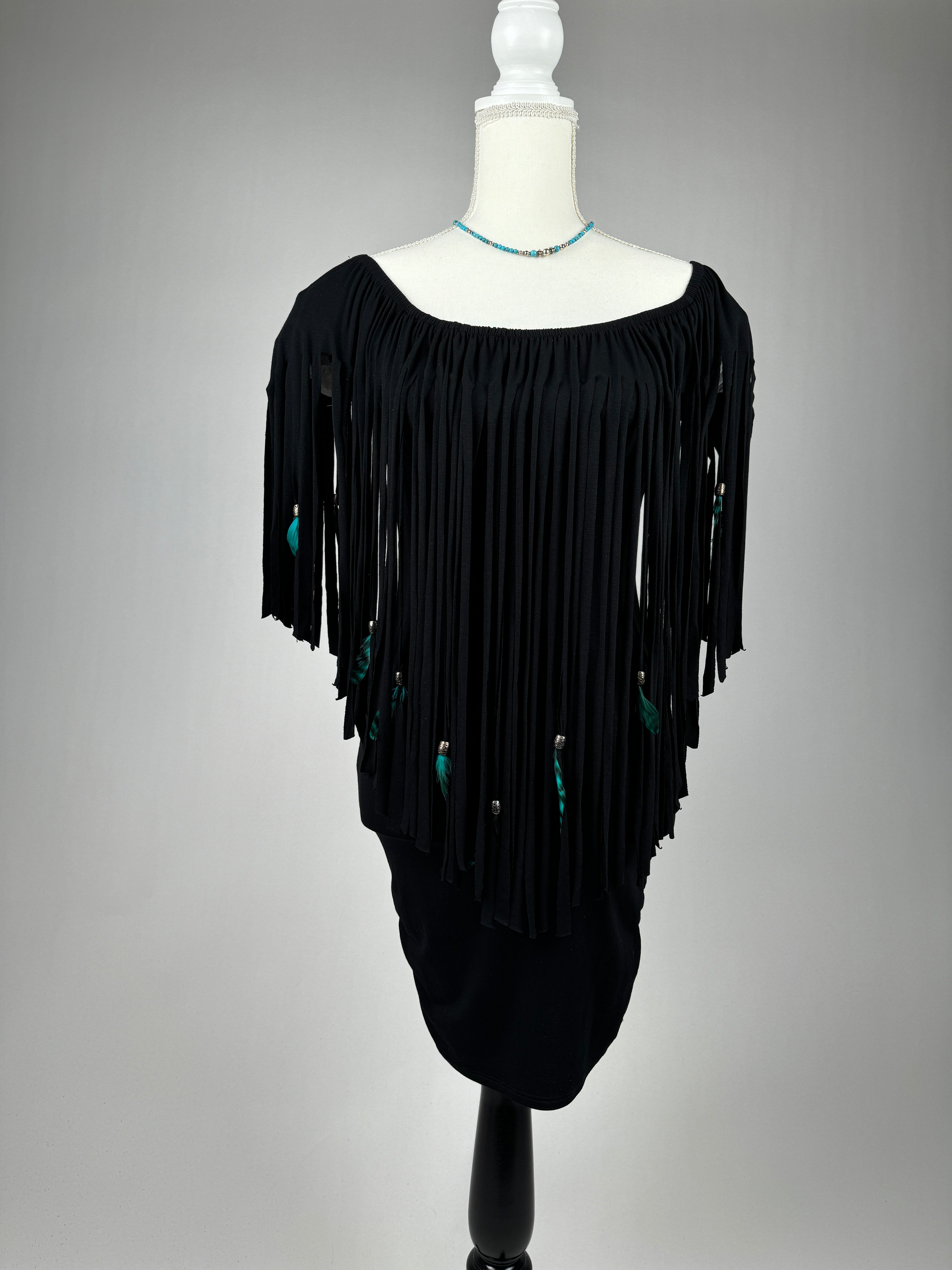 Off-Shoulder Tunic Dress