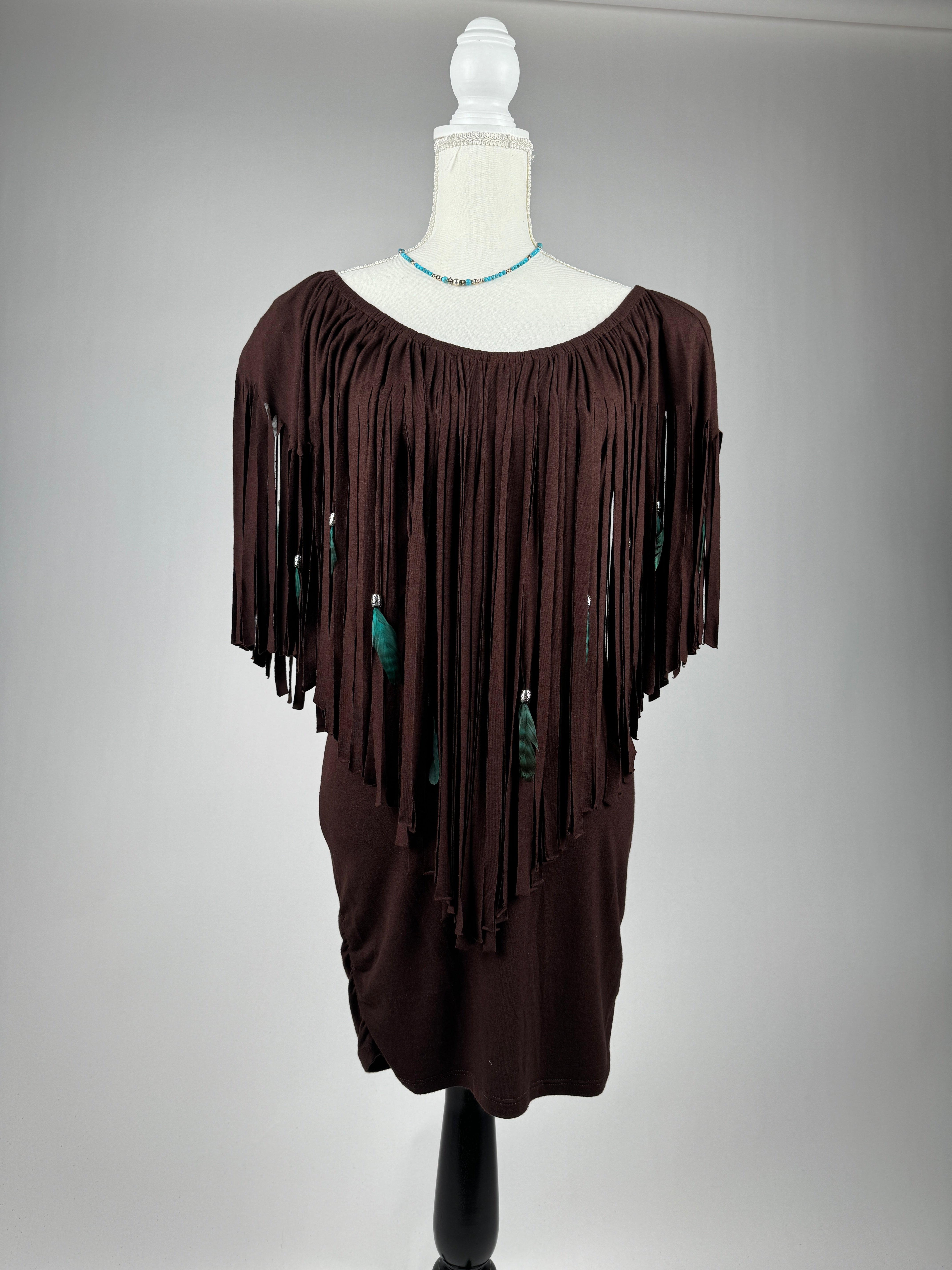 Off-Shoulder Tunic Dress