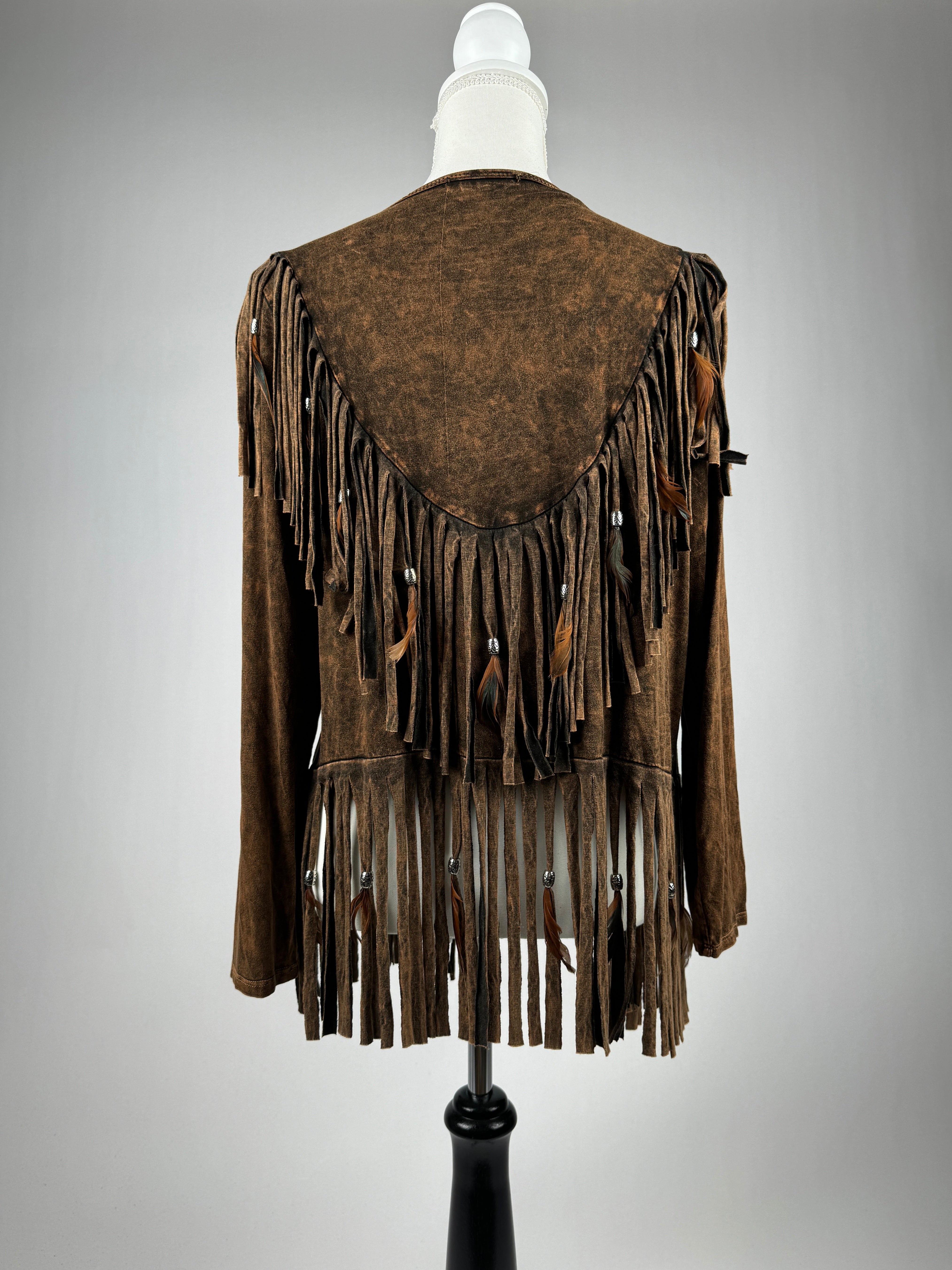 V-Back Feather Jacket