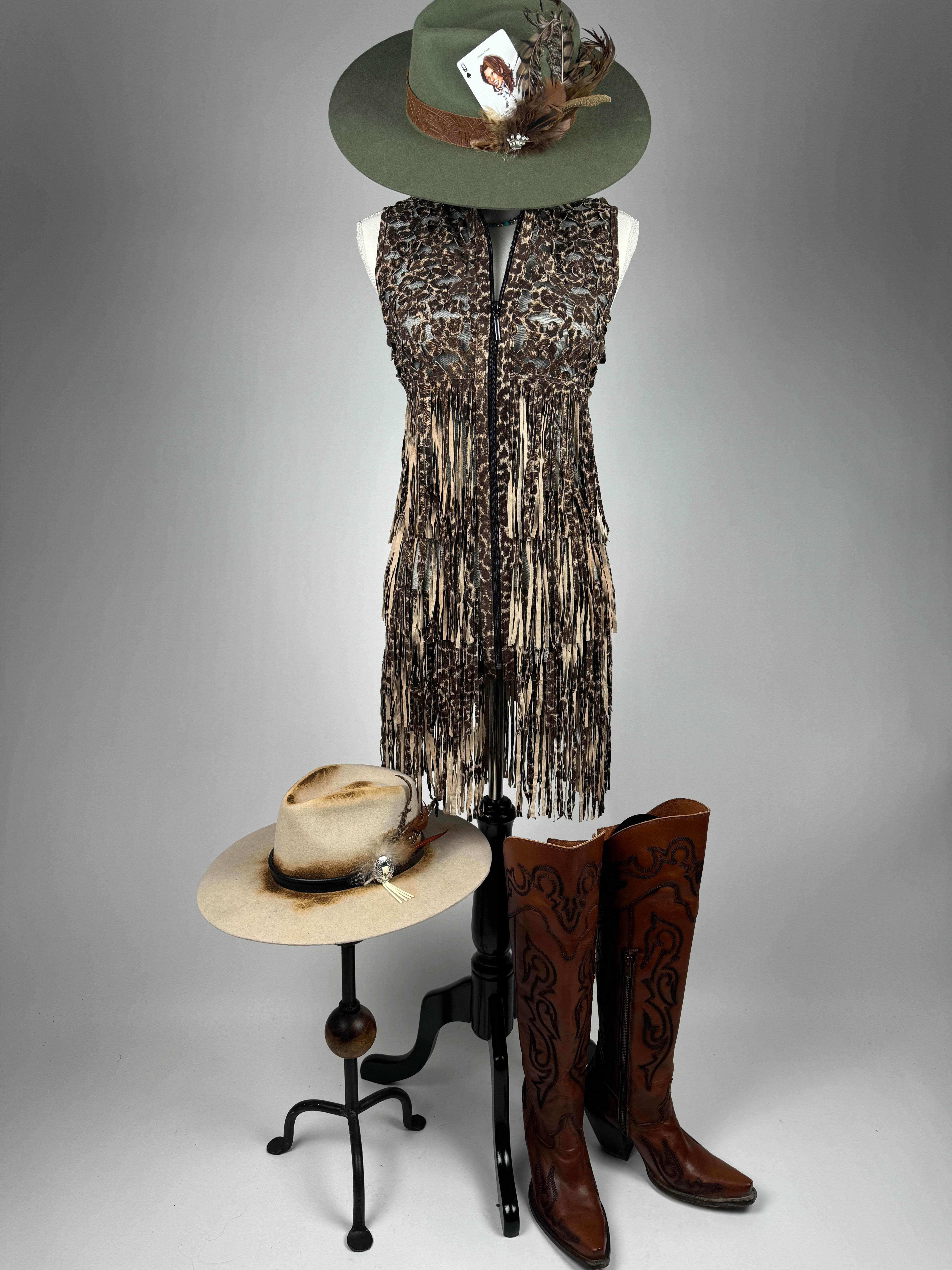 Daisy Design Mid Length Fringe Tunic