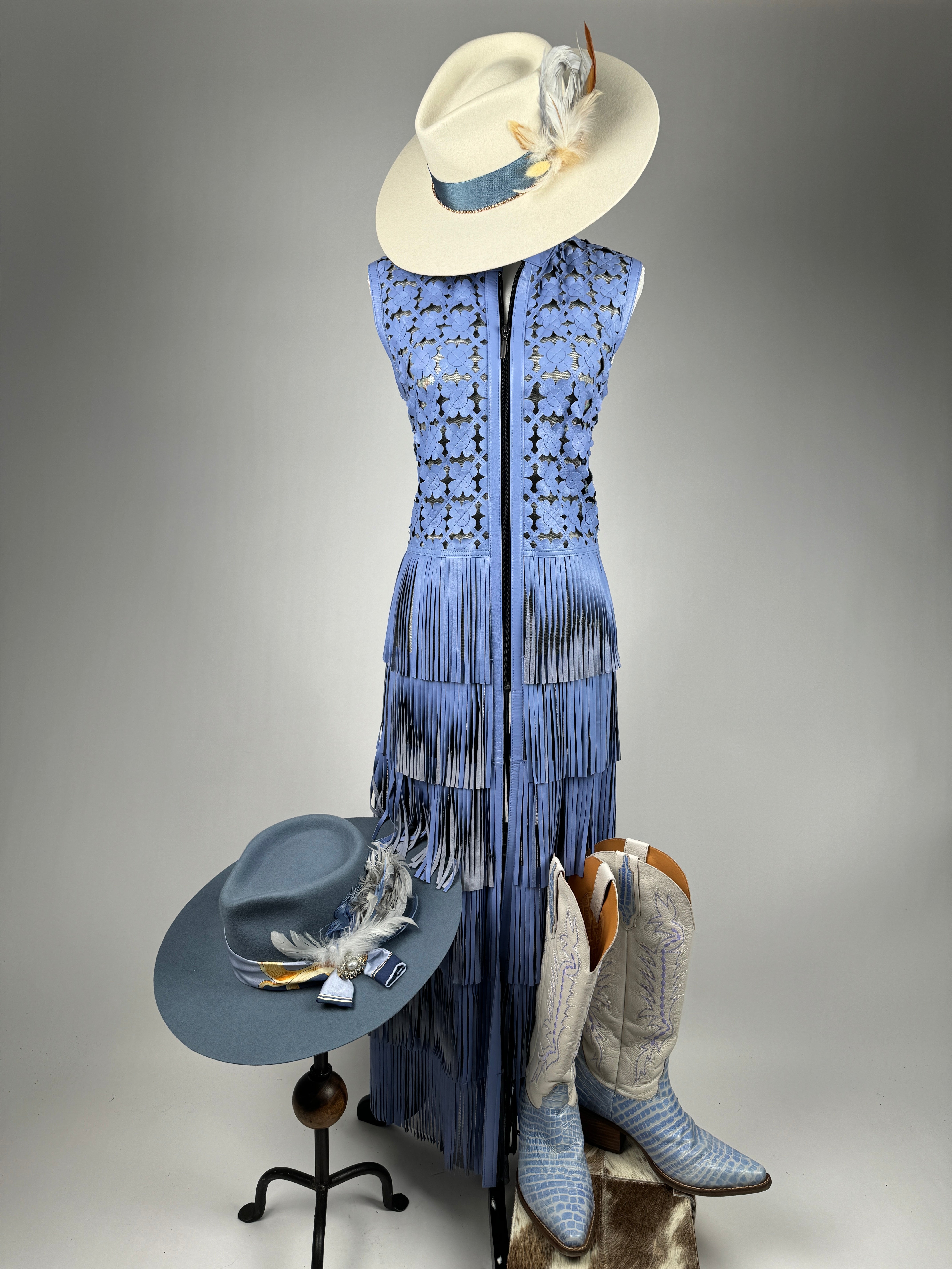 Daisy Design Sleeveless Fringe Duster