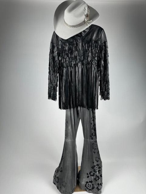 Cheeta Print Flare Stretch Pant