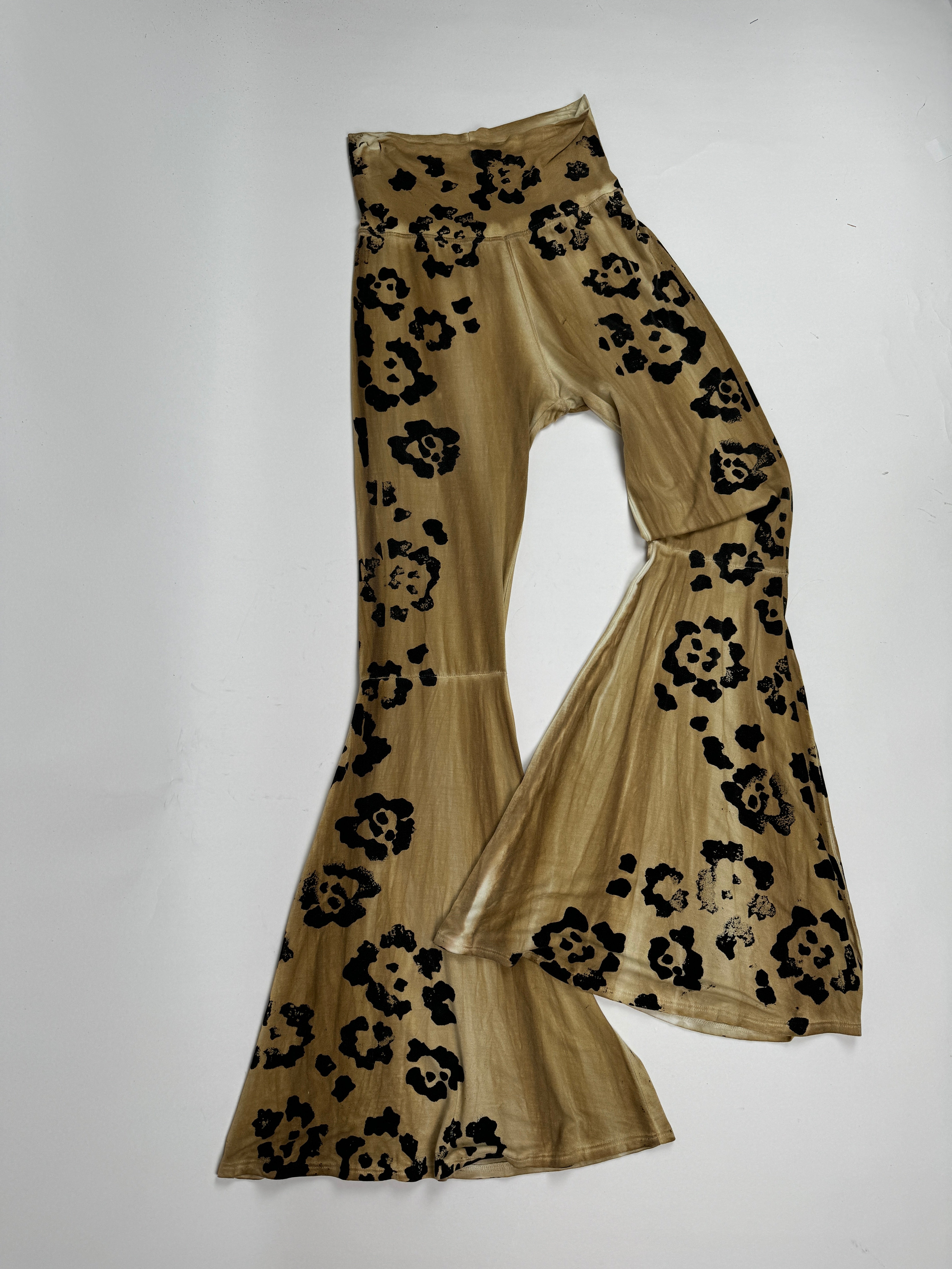 Cheeta Print Flare Stretch Pant