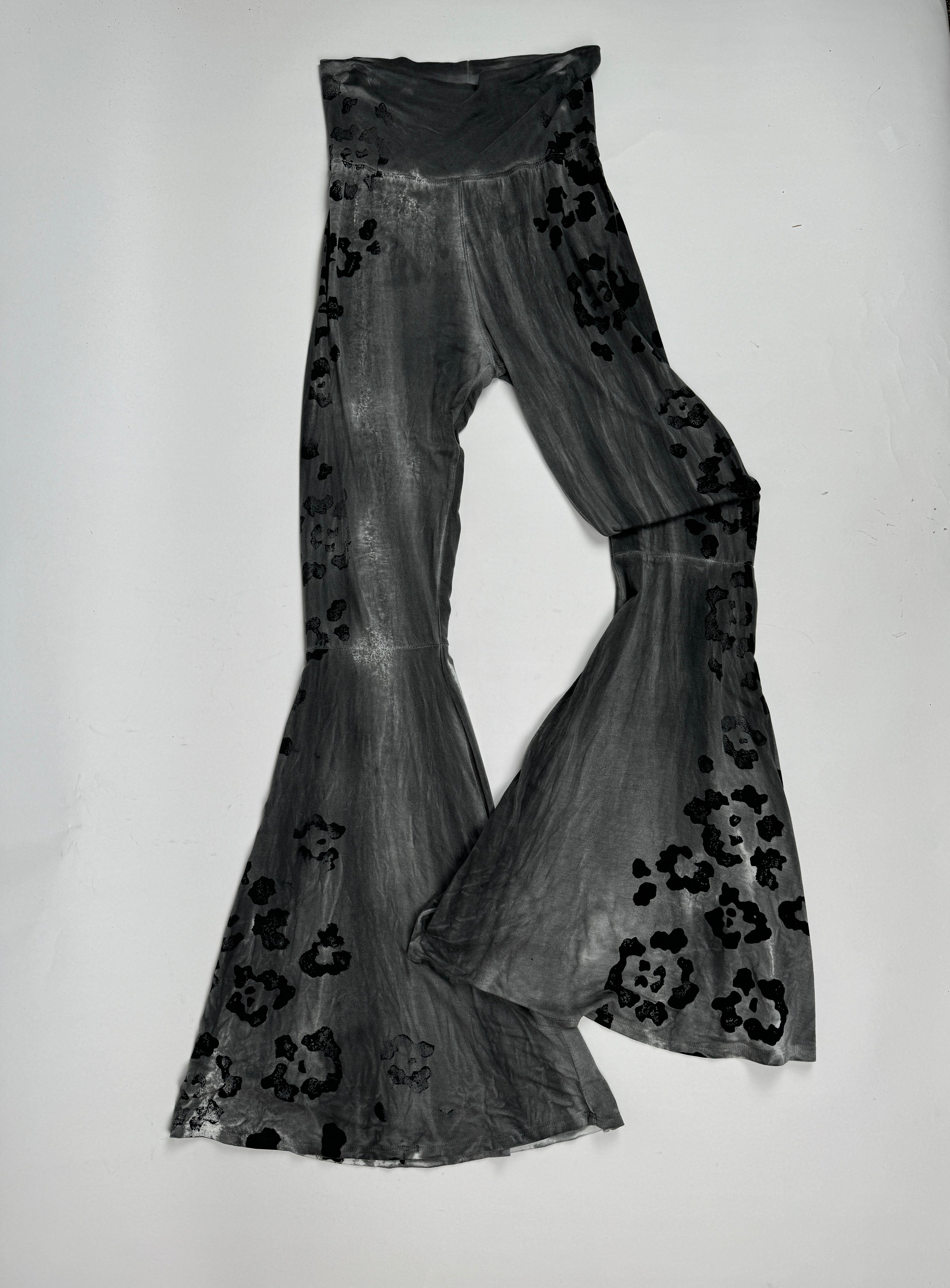 Cheeta Print Flare Stretch Pant