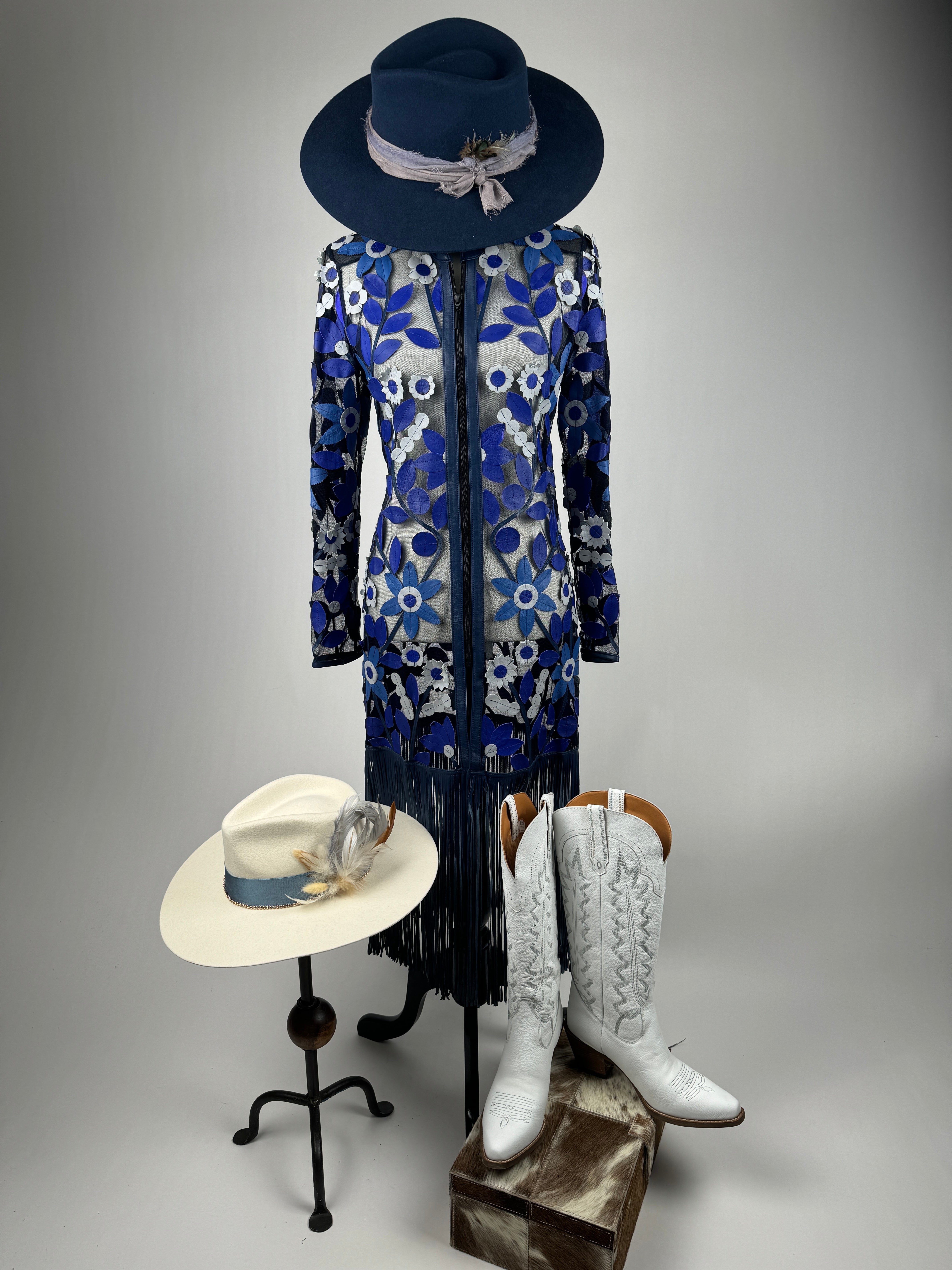 Floral Fringe Long Sleeve Jacket