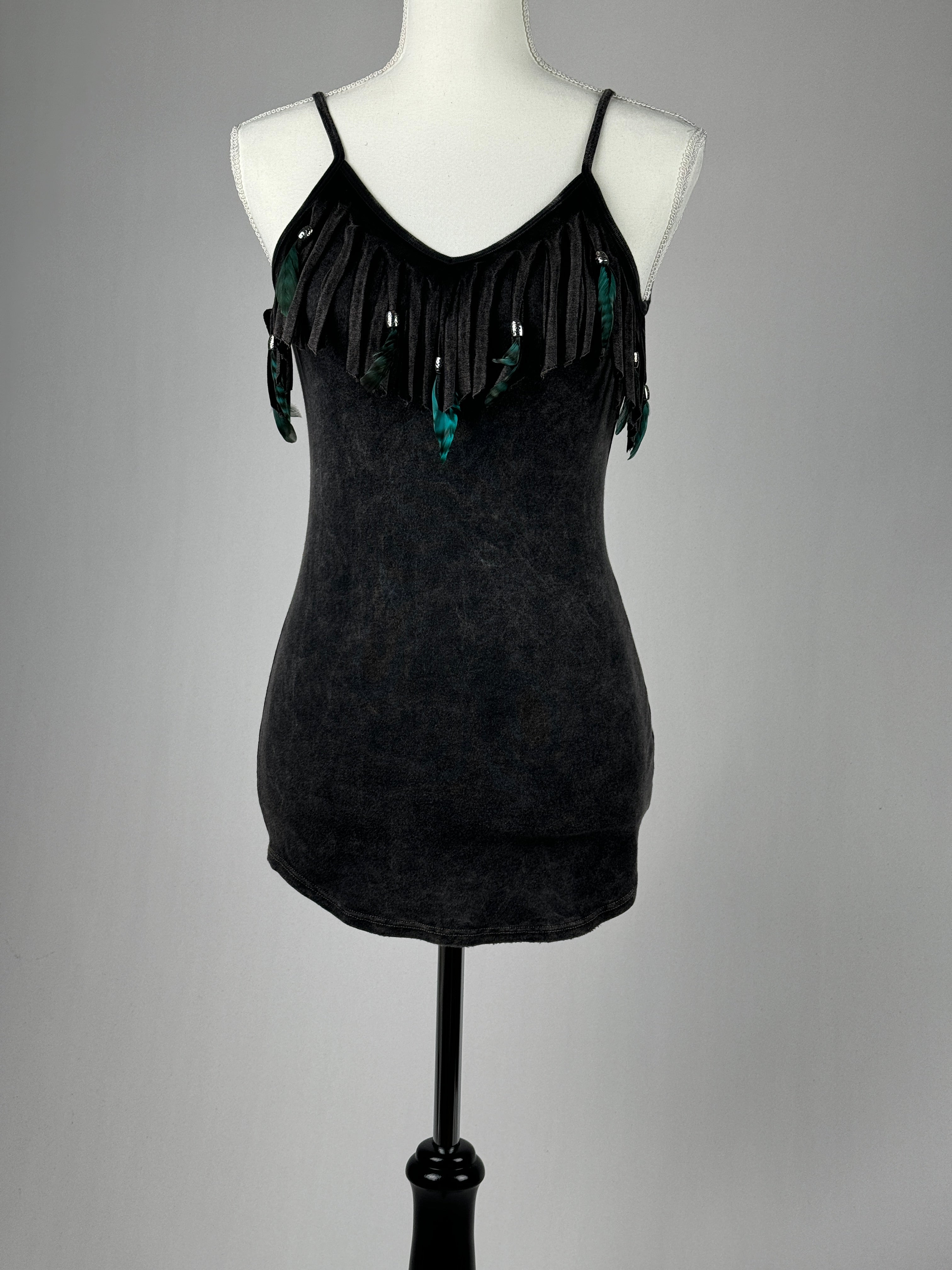 Fringe Beaded Cami Top