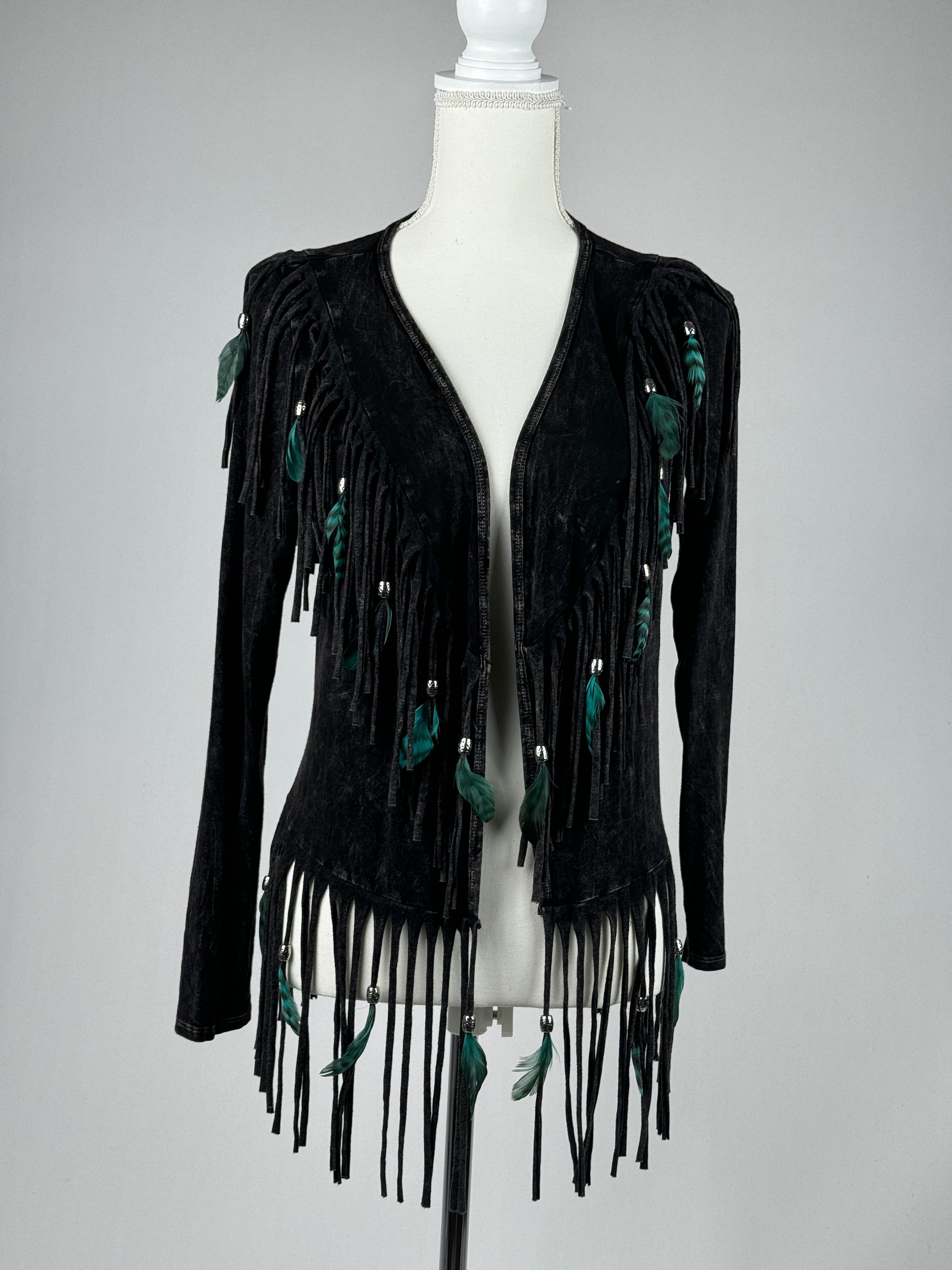 V-Back Feather Jacket