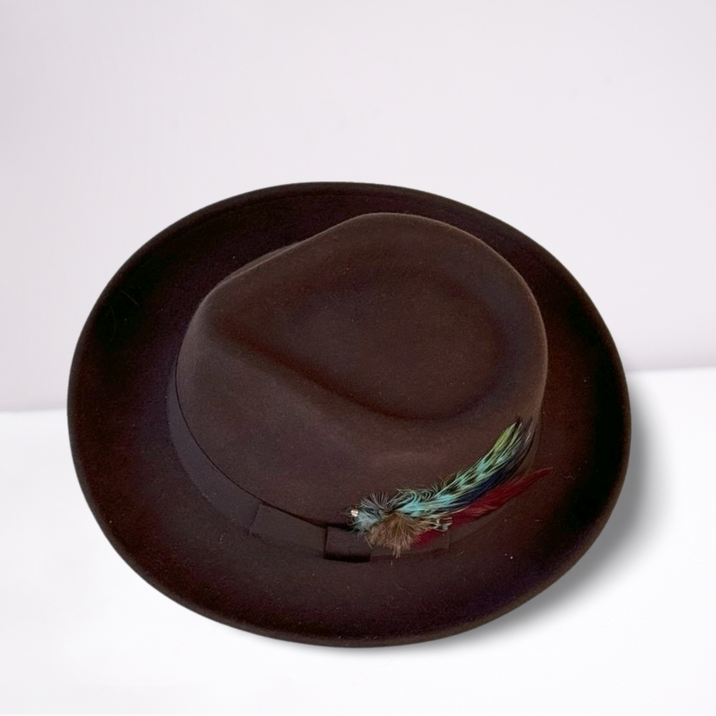 Ribbon Band Fedora Mens Hat