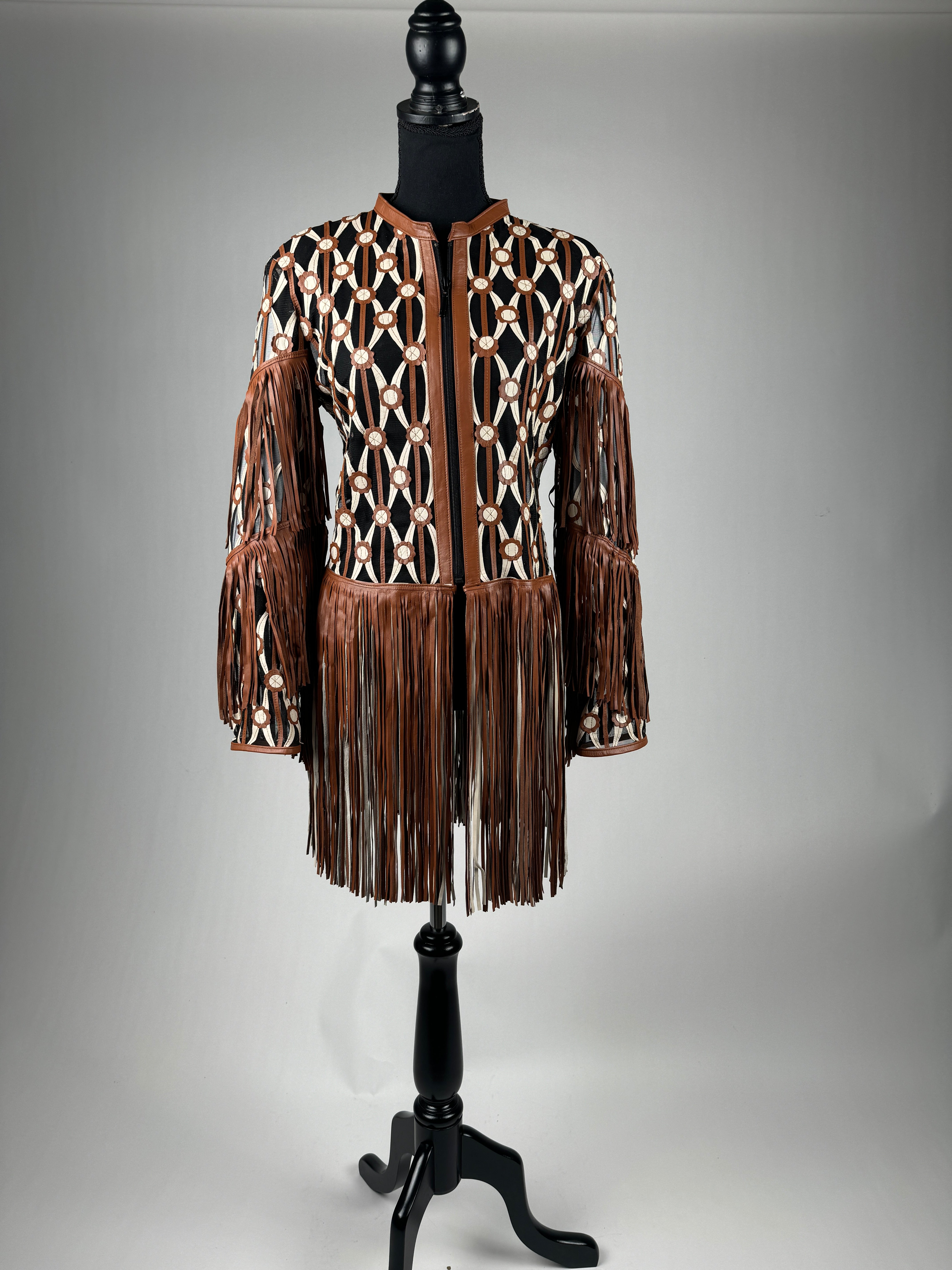 Geometric Fringe Jacket