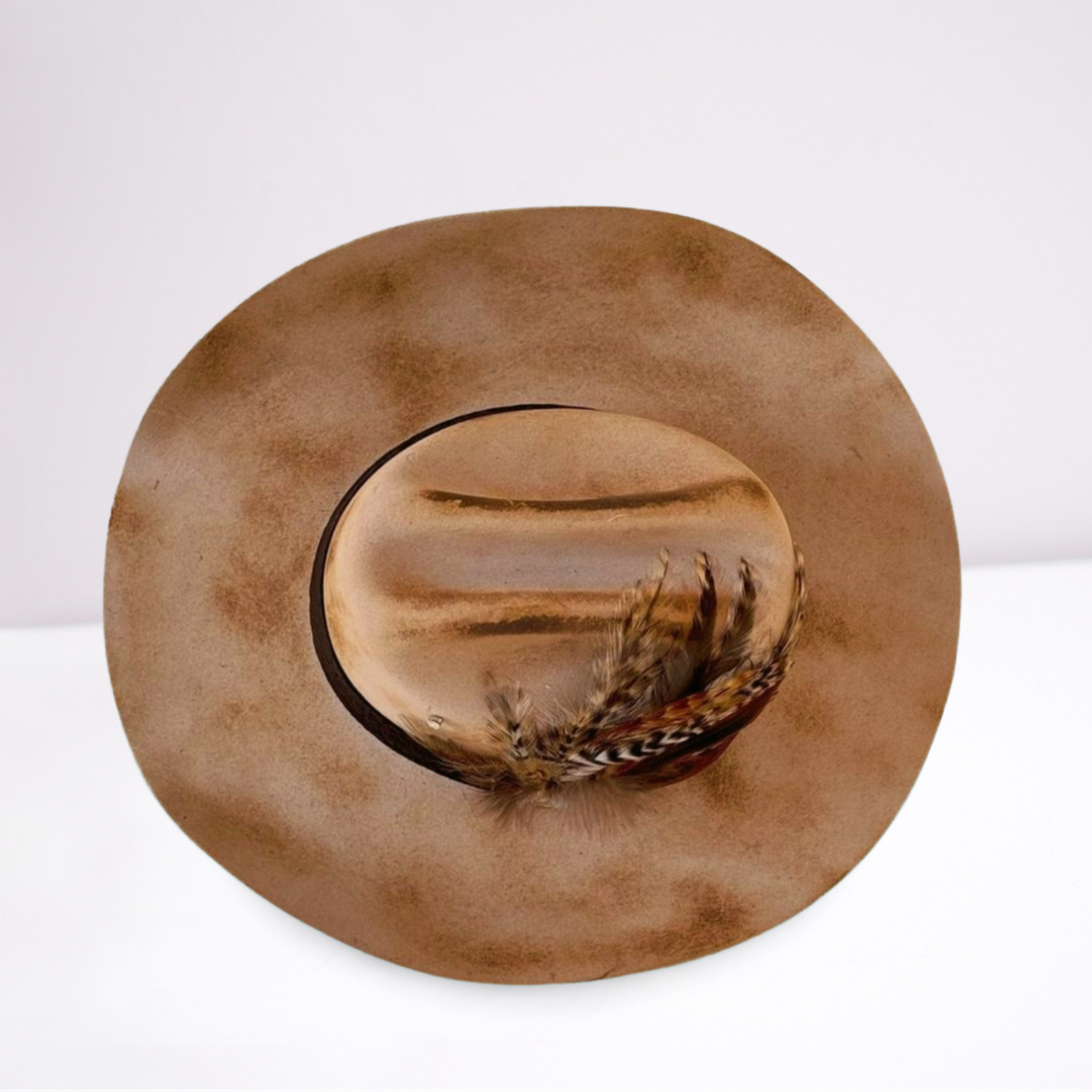 Justin Embossed Leather Band Cowboy Hat