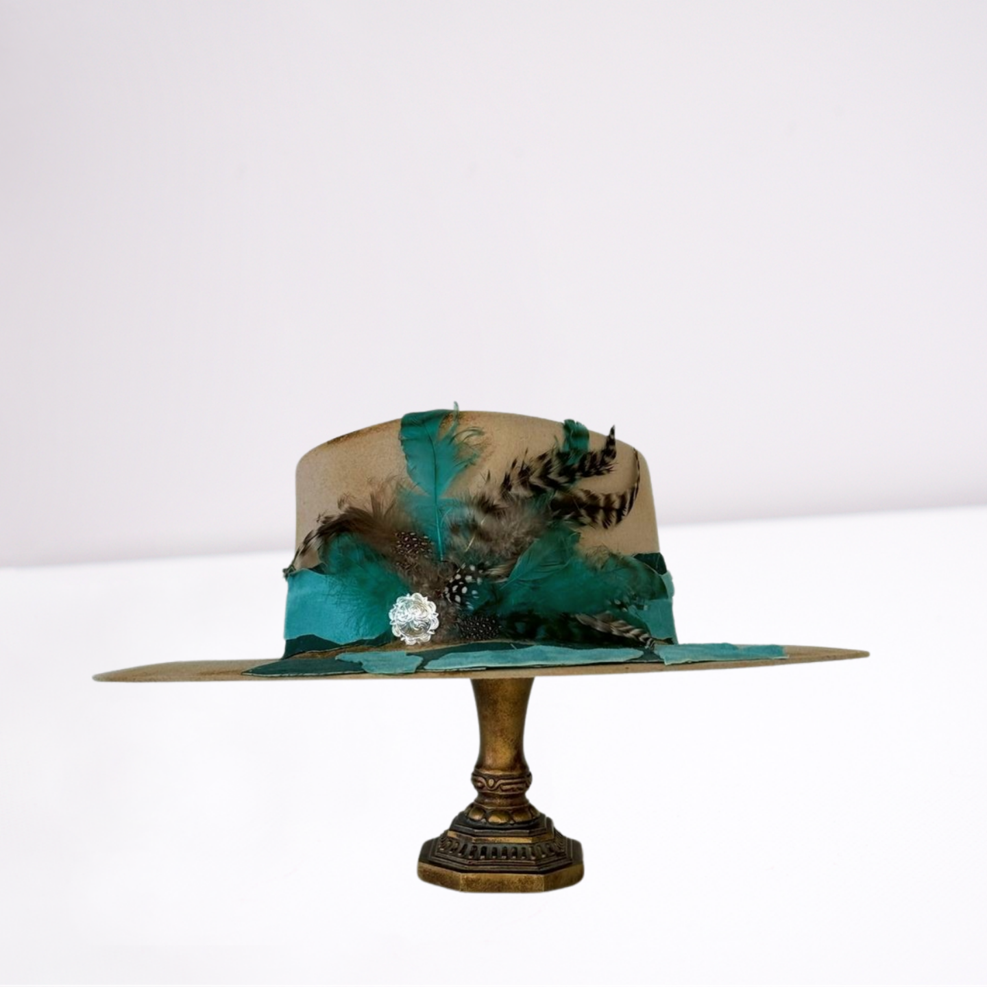 Twister Tan Distressed Suede Band Rancher Hat