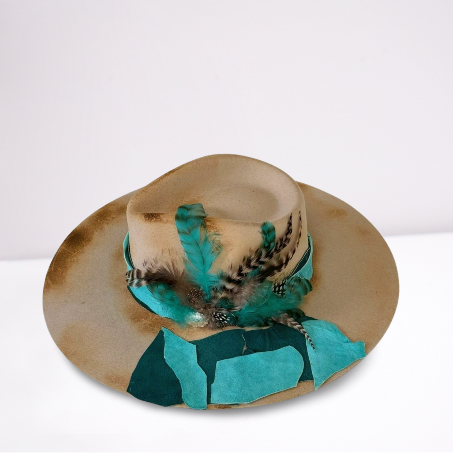 Twister Tan Distressed Suede Band Rancher Hat