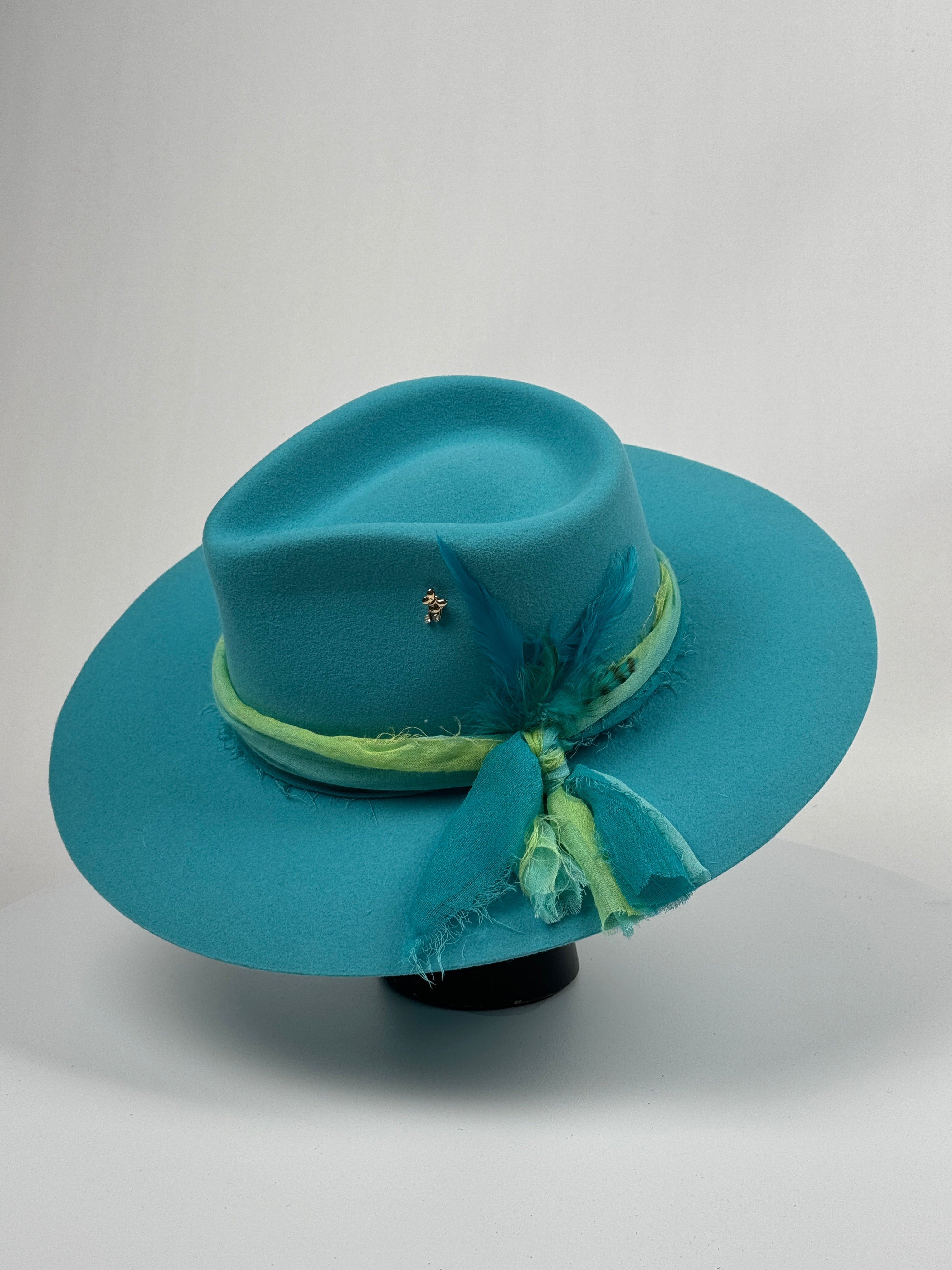 Scarf Band Turquoise Rancher Hat