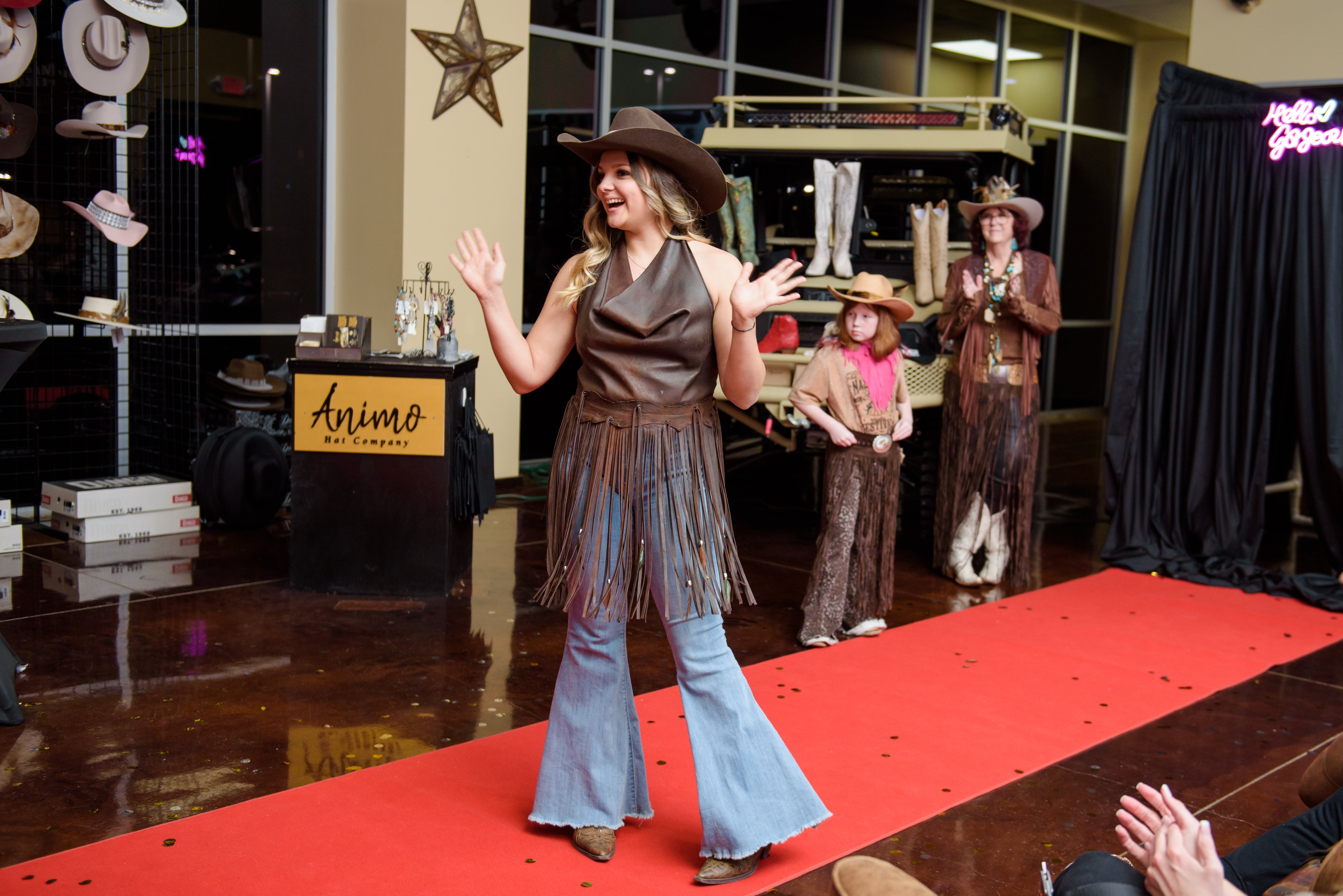 Sheepskin Cowl Neck Halter Top