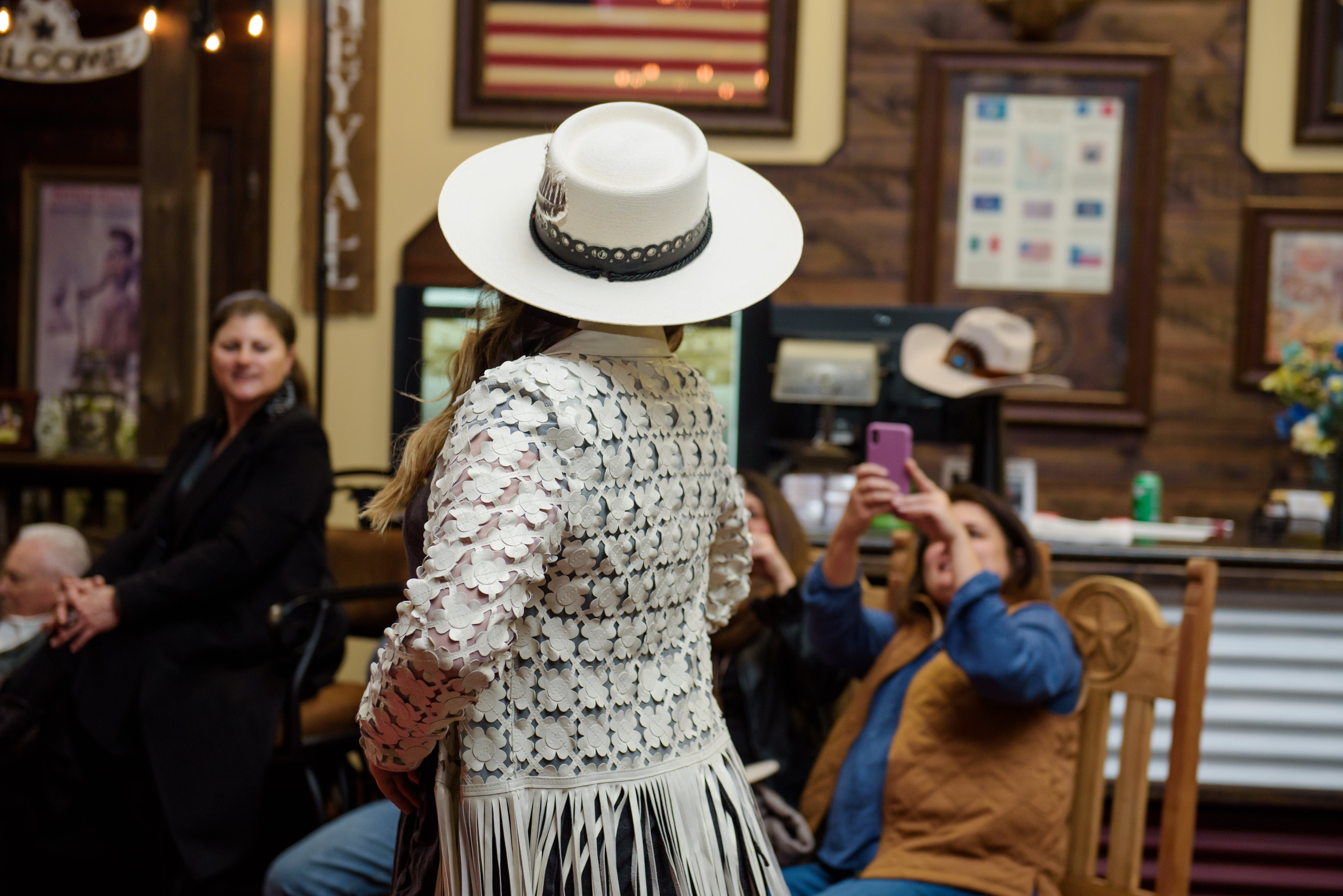 Daisy Whip Fringe Leather Duster