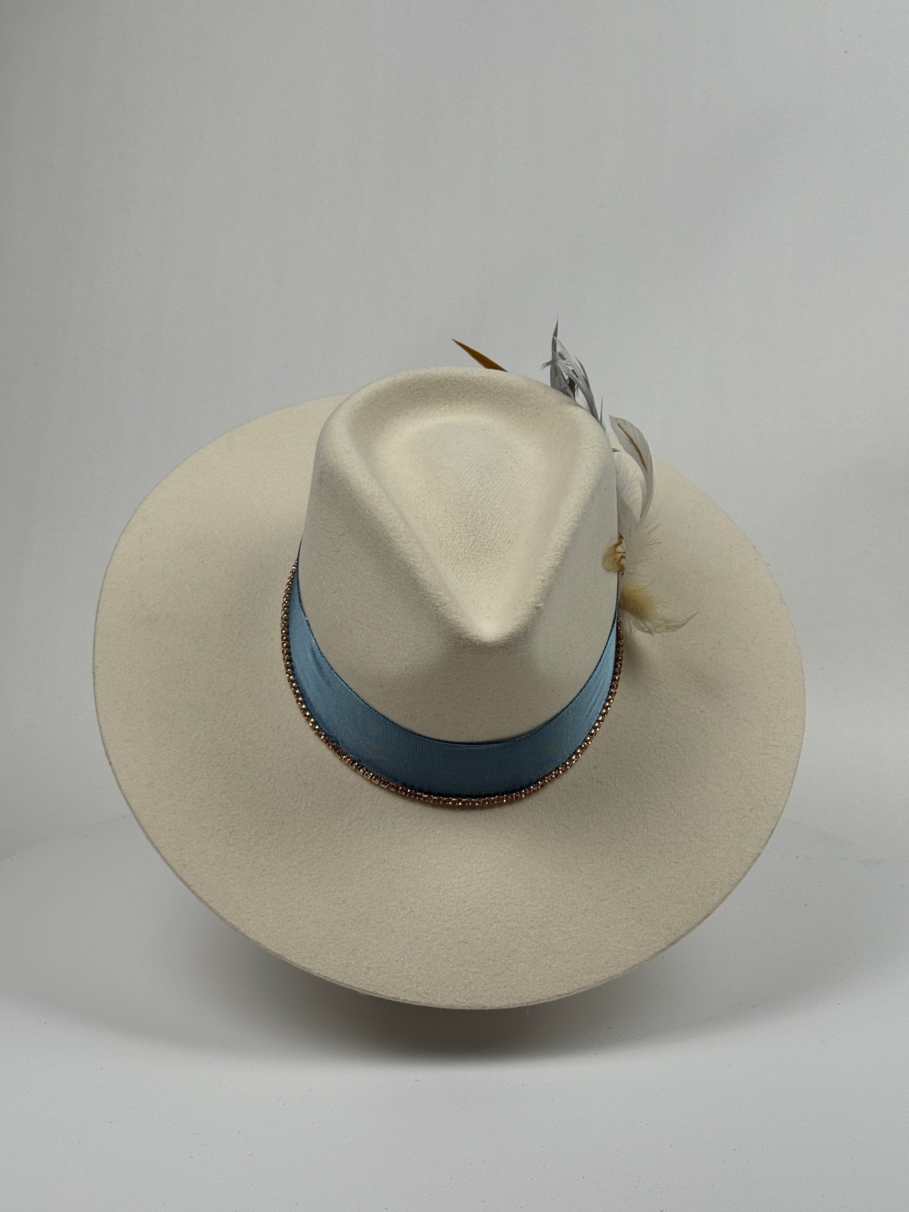 White Ribbon Band Rancher Hat