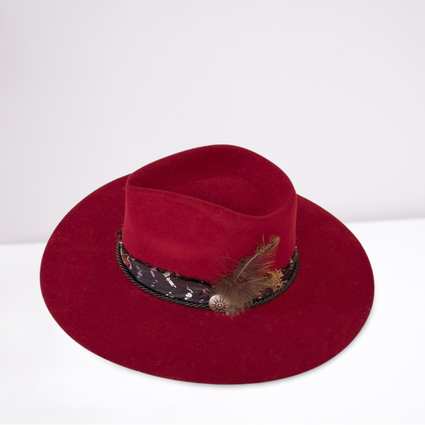 Twister Silk Wild Horses Scarf Band Rancher Hat