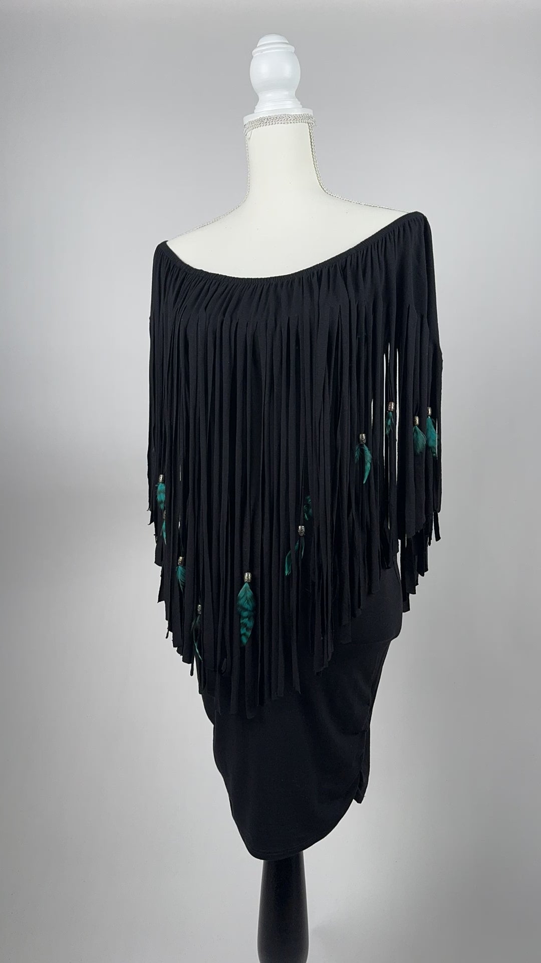 Off-Shoulder Tunic Dress