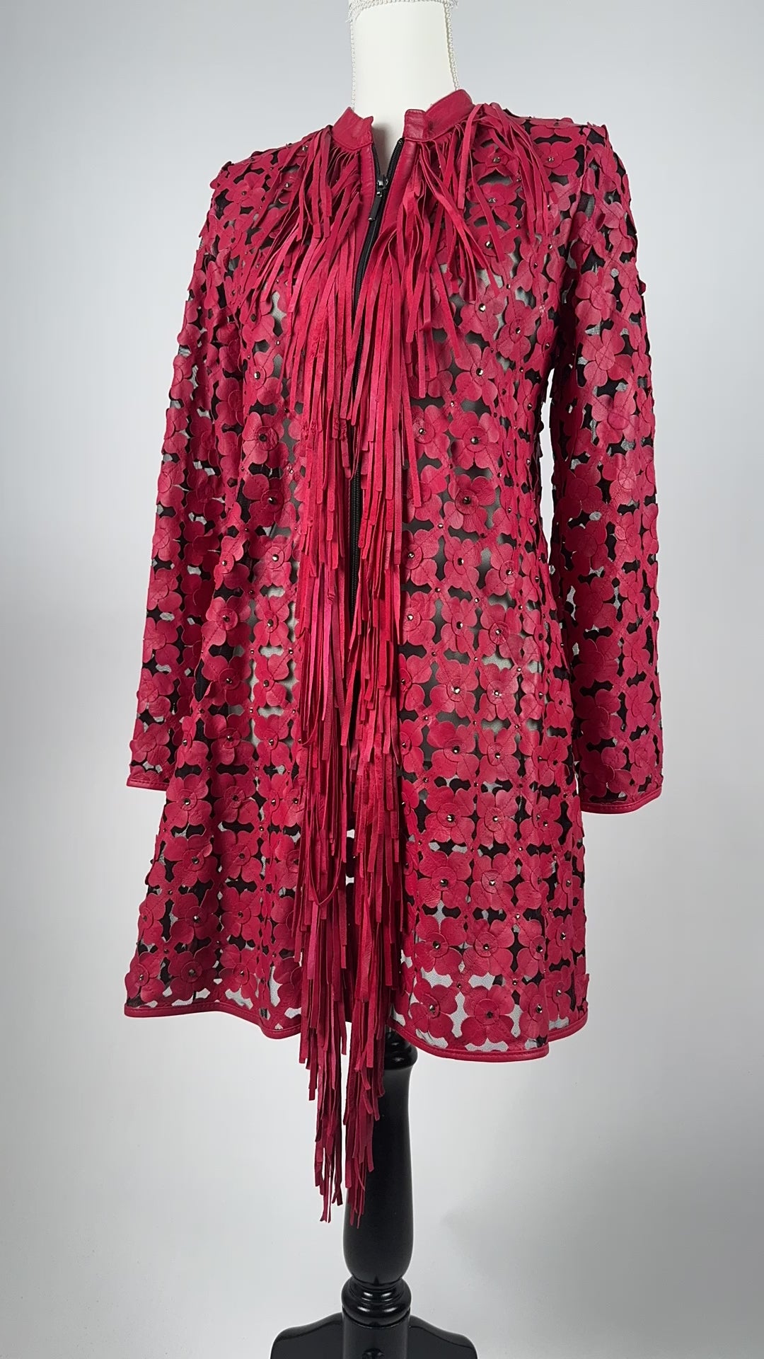 Long Sleeve Jacket with Front Fringe