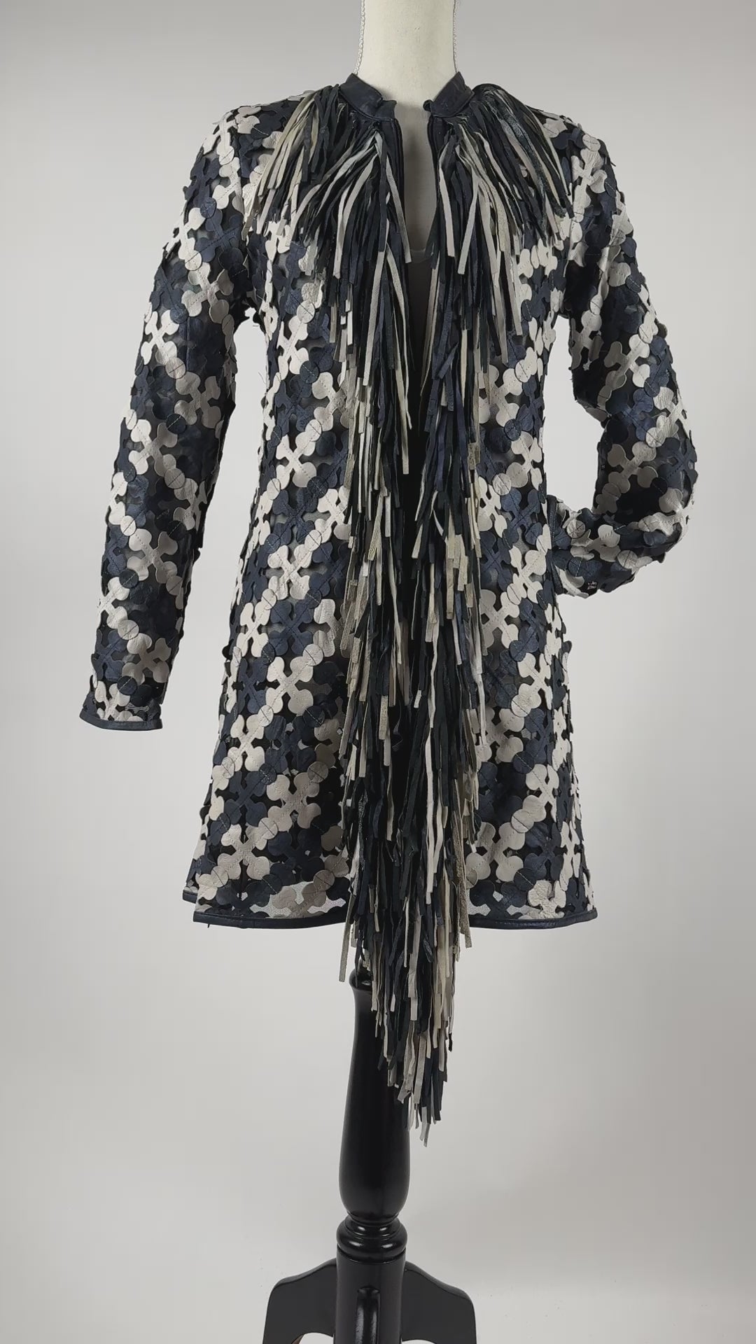 Long Sleeve Jacket with Front Fringe