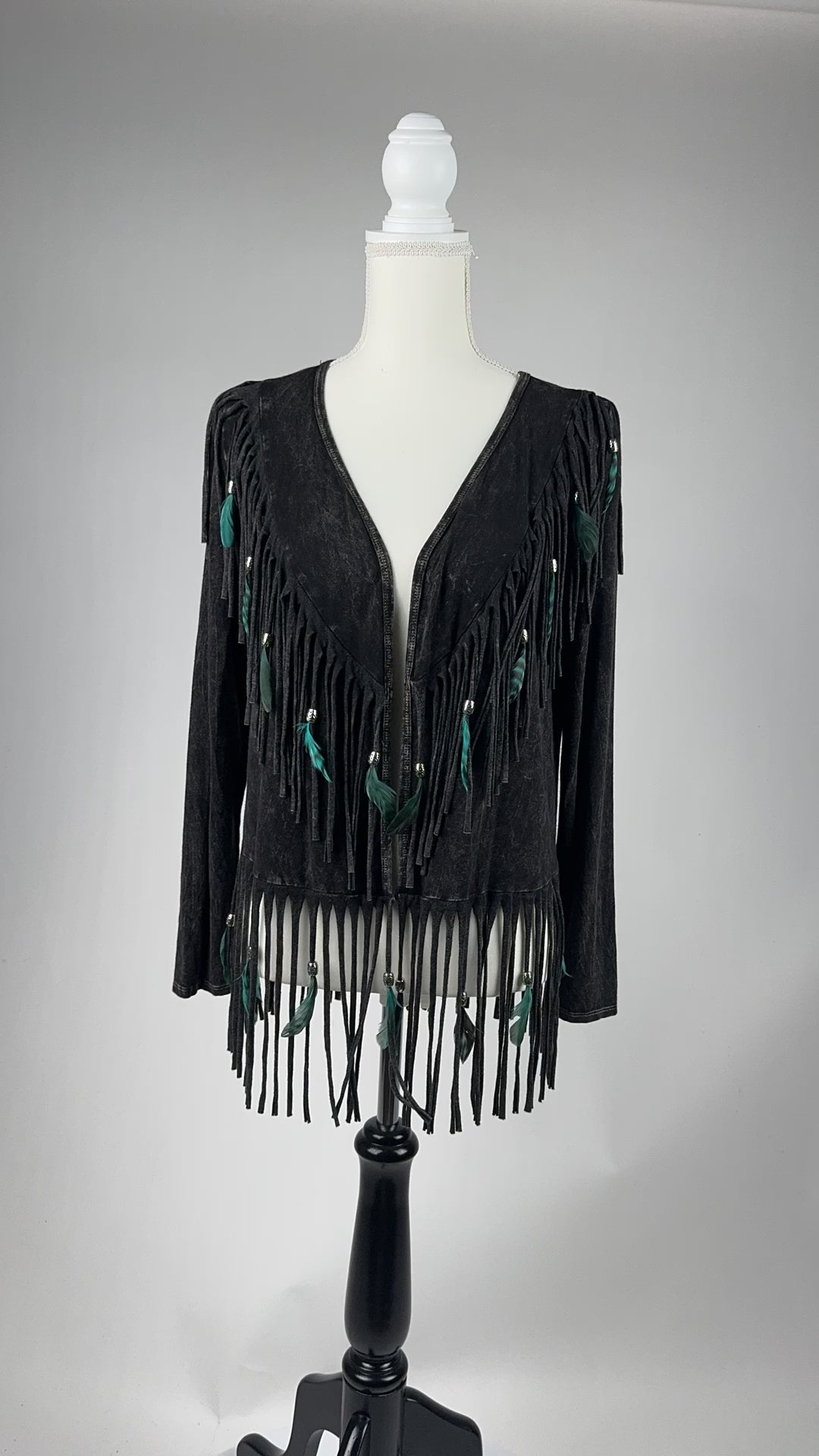 V-Back Feather Jacket