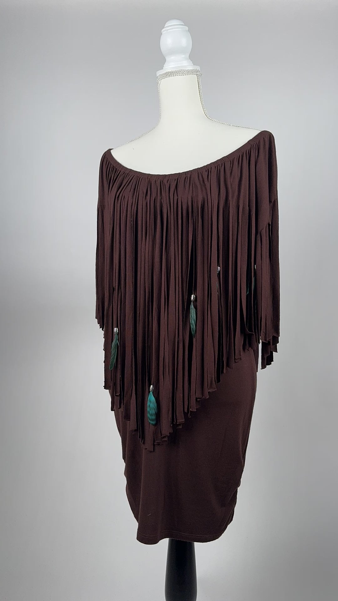 Off-Shoulder Tunic Dress