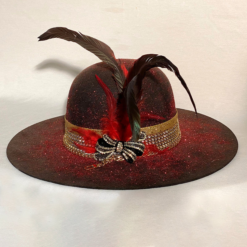 VAQUERA COUTURE ONE & ONLY - RED SPARKLE FINISH-Animo Hat Company